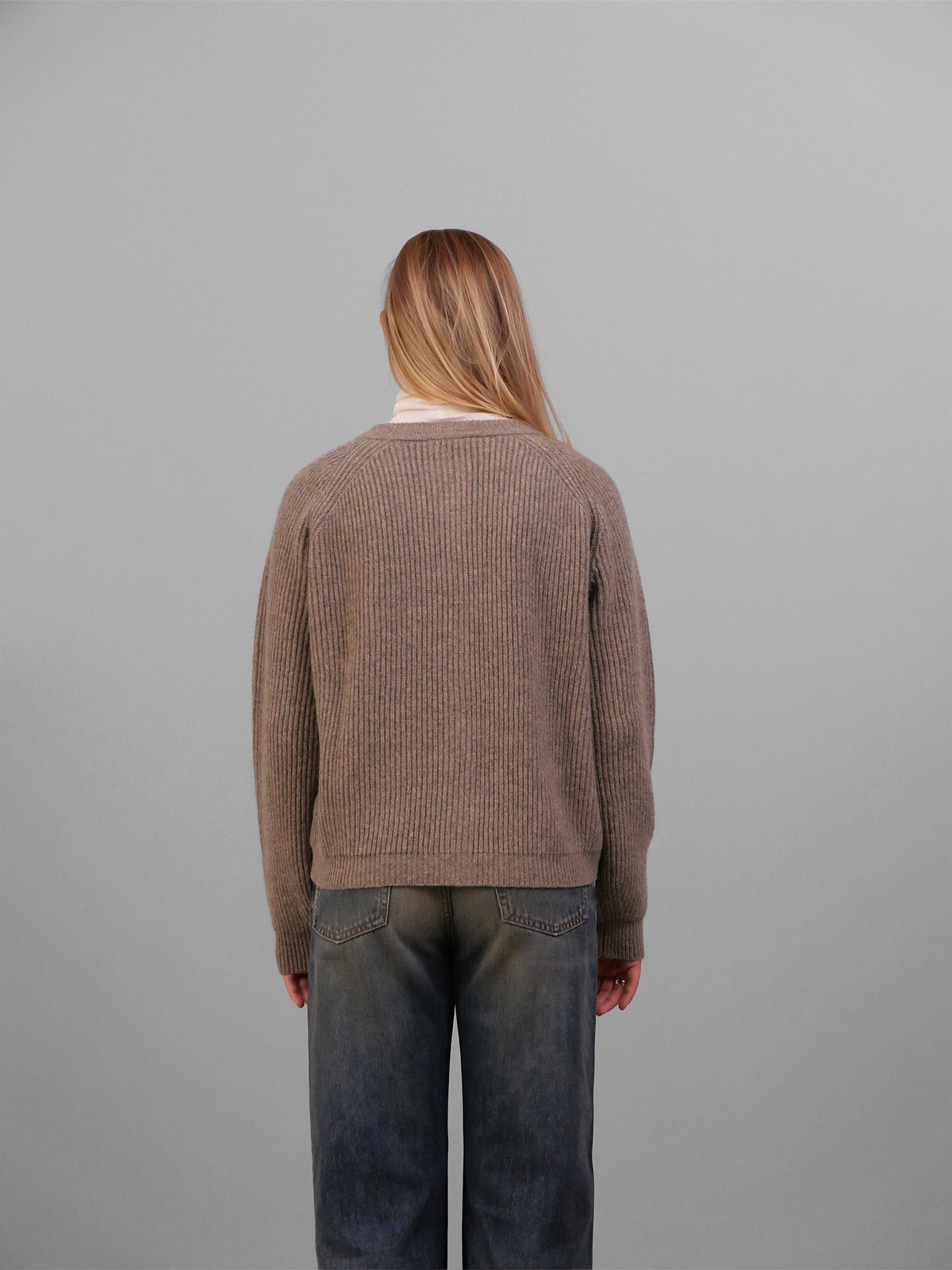 Shetland Wool Cardigan - Nature