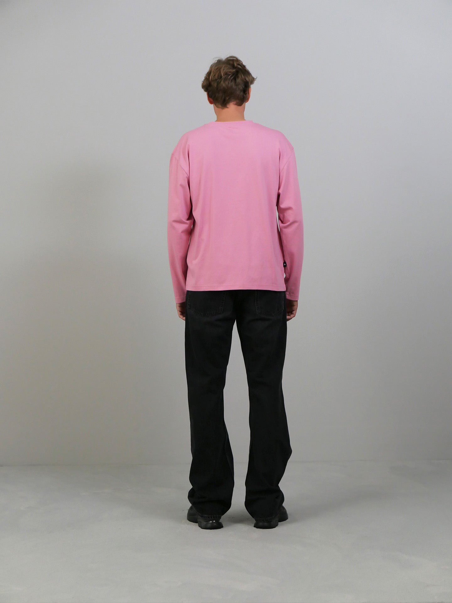 Joshua LS Tee - Solid Pink