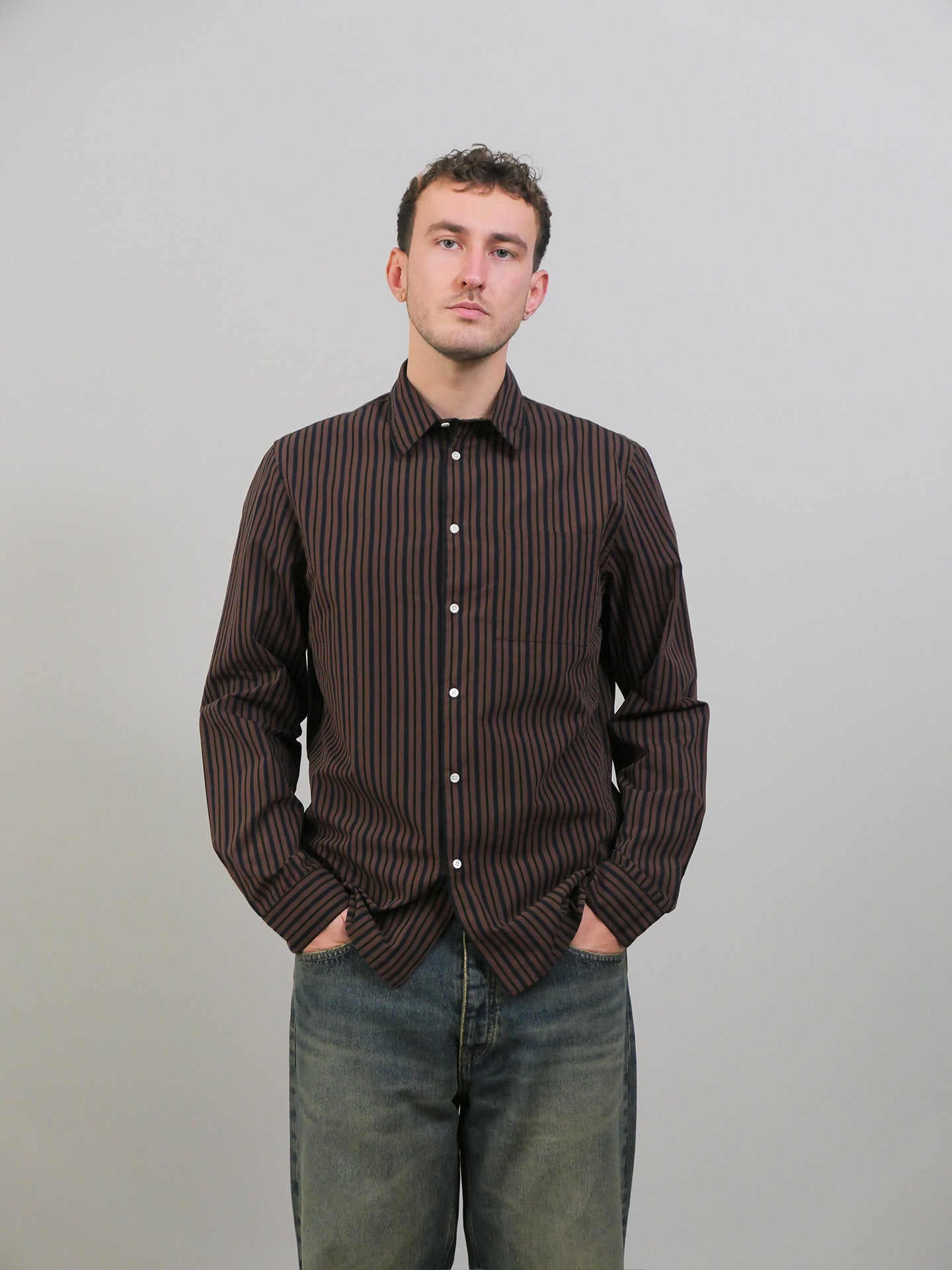 Shirt 3.0 - Brown/Black Stripe