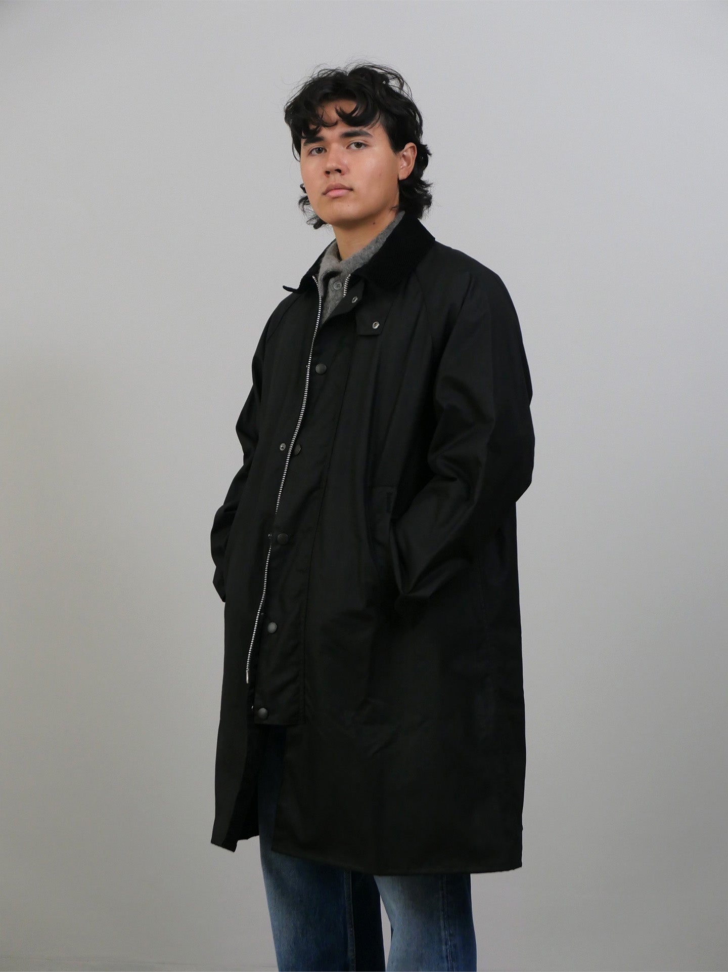 Modified Exmoor Wax Coat - Black