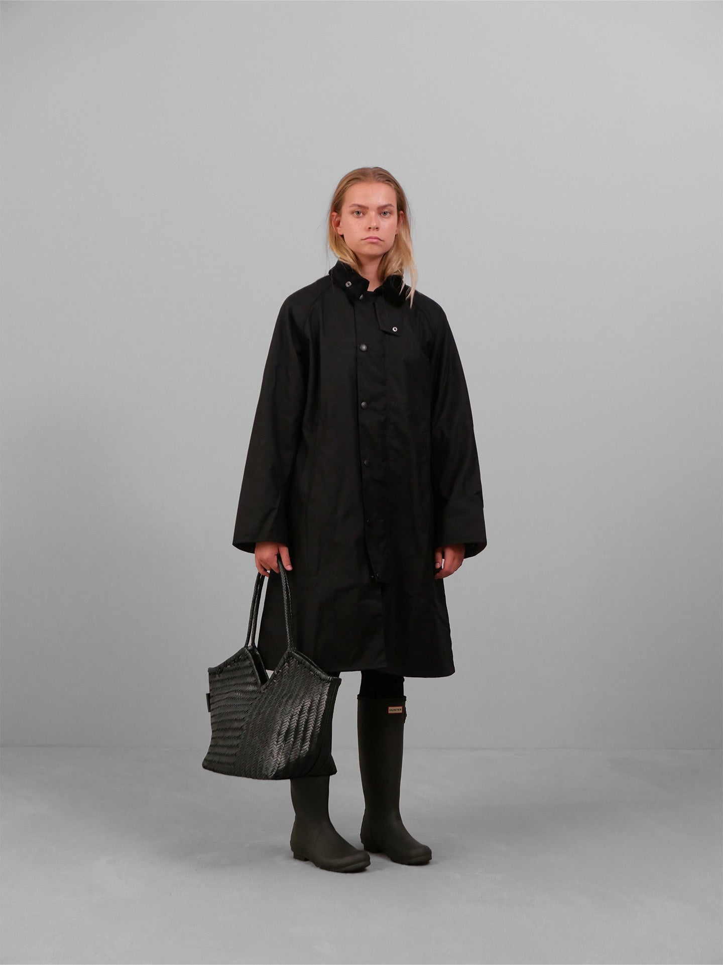 Modified Exmoor Wax Coat - Black
