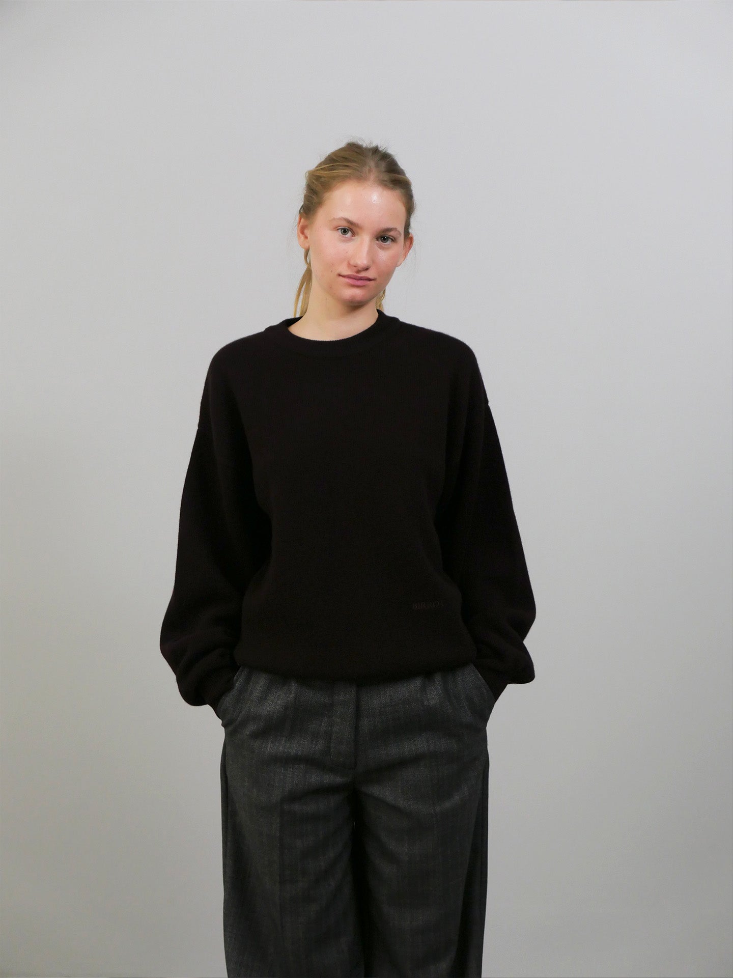 Merino Knit Jumper - Dark Maroon