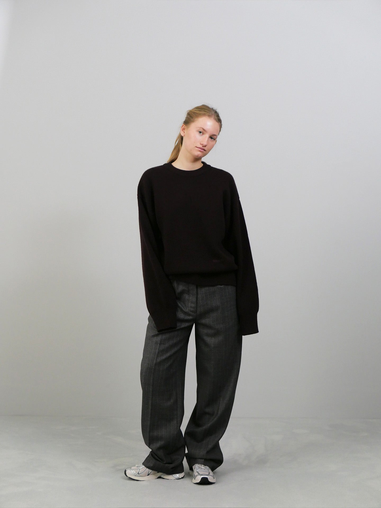 Merino Knit Jumper - Dark Maroon