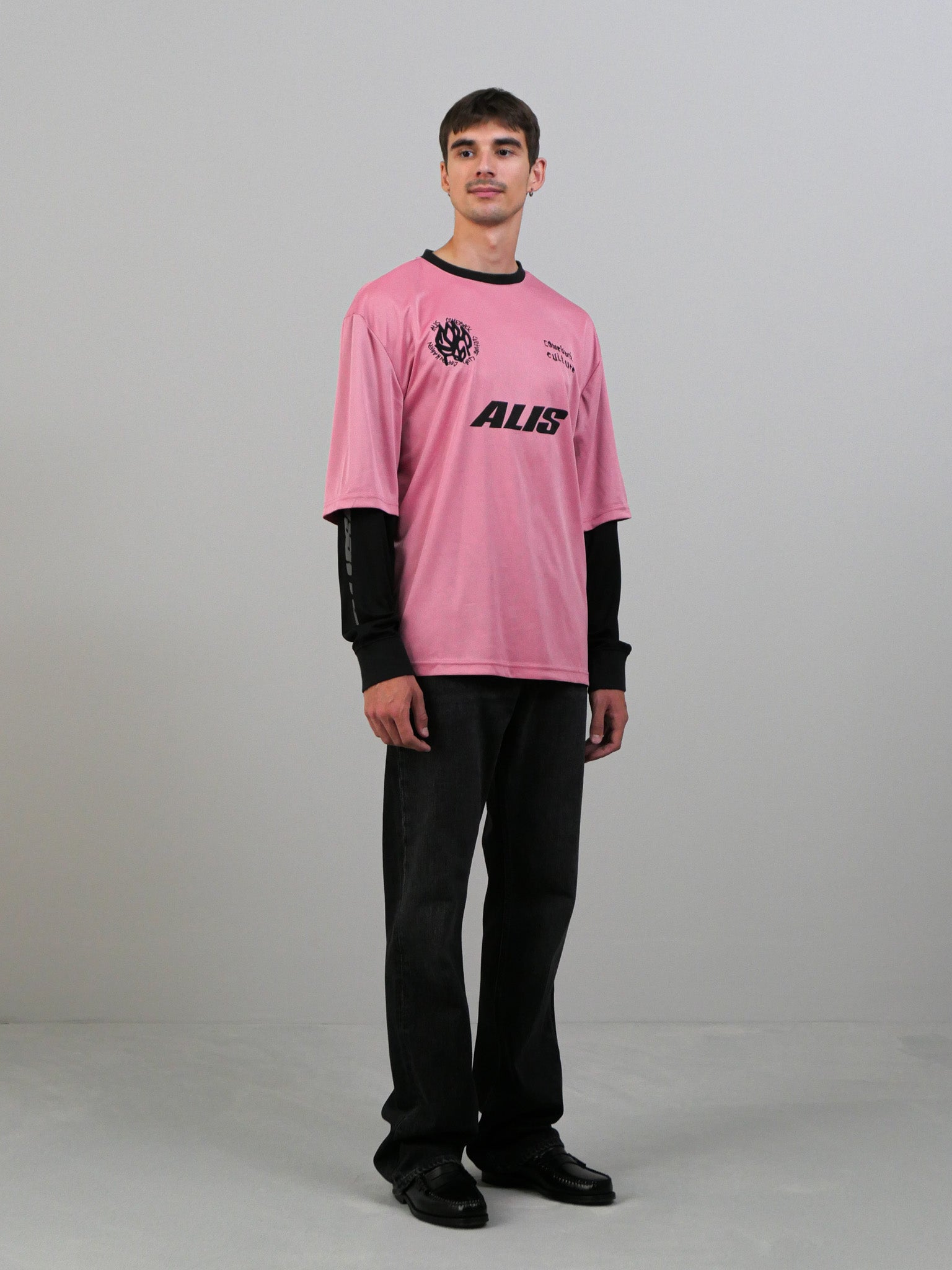 Comeback Club 2-Layer Jersey - Pink/Black