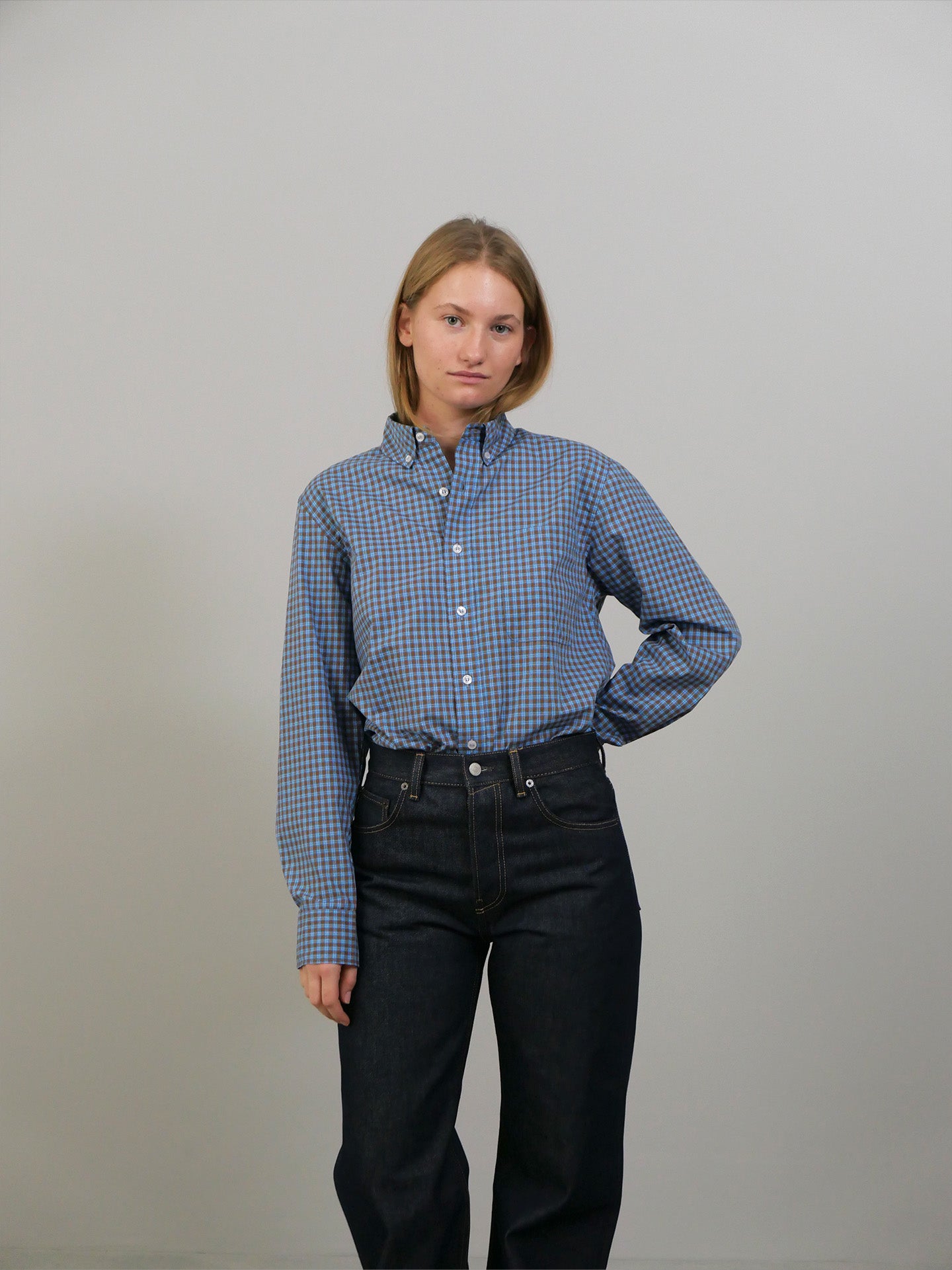Jeremy LS Shirt - Blue Check