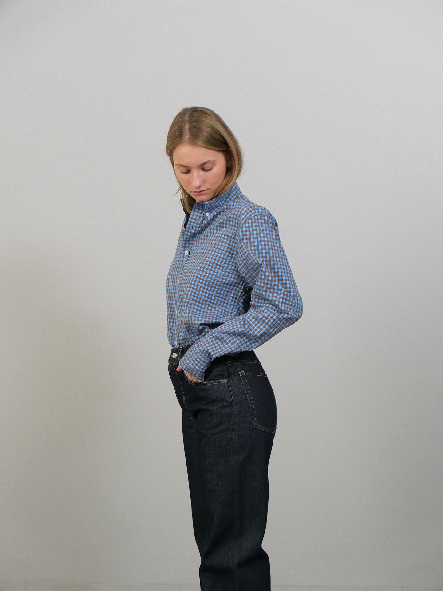 Jeremy LS Shirt - Blue Check