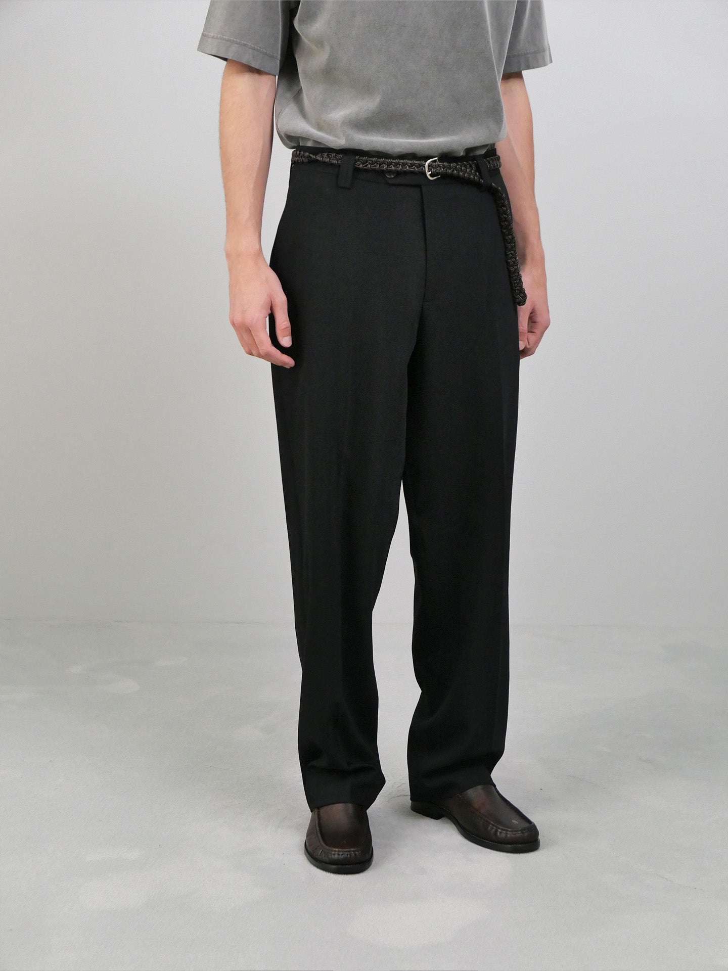 Study Trousers - Black Tropical Wool
