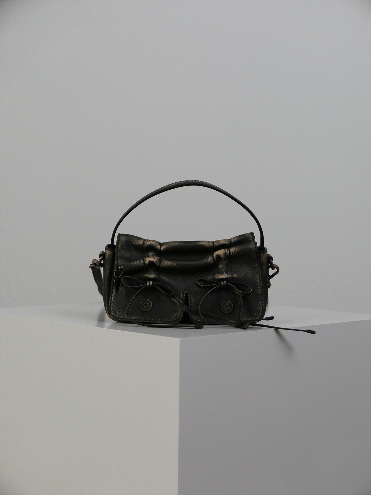 Multipocket Micro Vintage Bag - Dark Brown