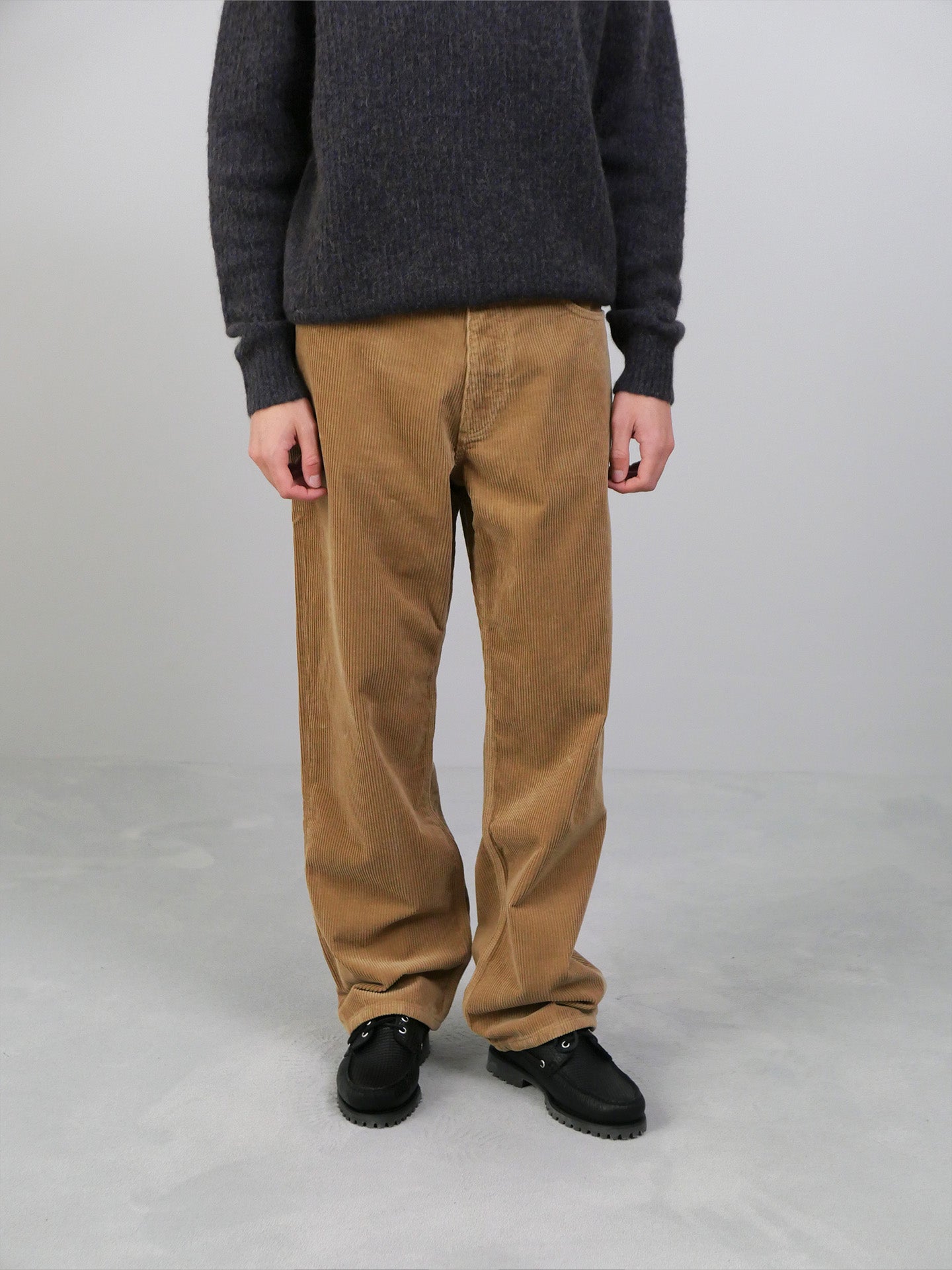 Mogens Relaxed 5 Pocket Wide Wale Corduroy - Utility Khaki