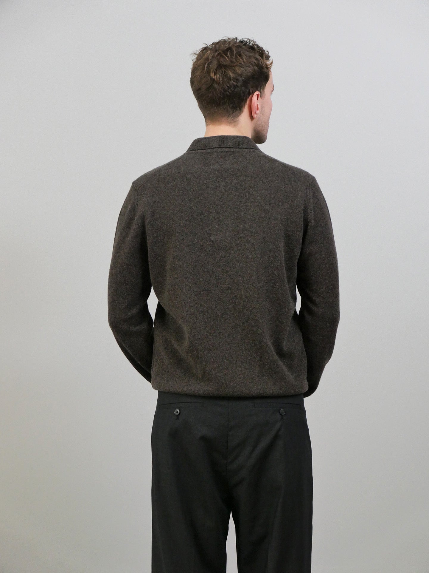 Norse Standard Merino Lambswool Polo - Heathland Brown