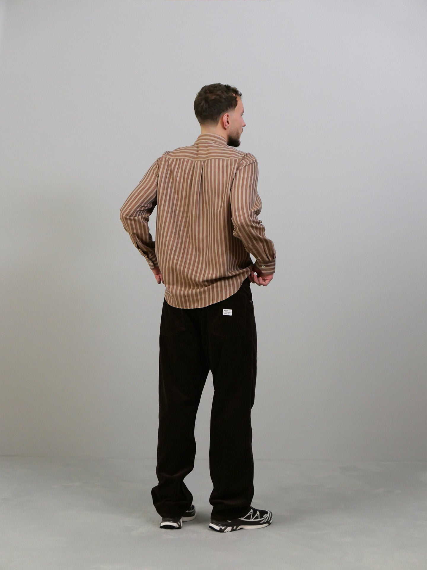 Mogens Relaxed 5 Pocket Wide Wale Corduroy - Espresso