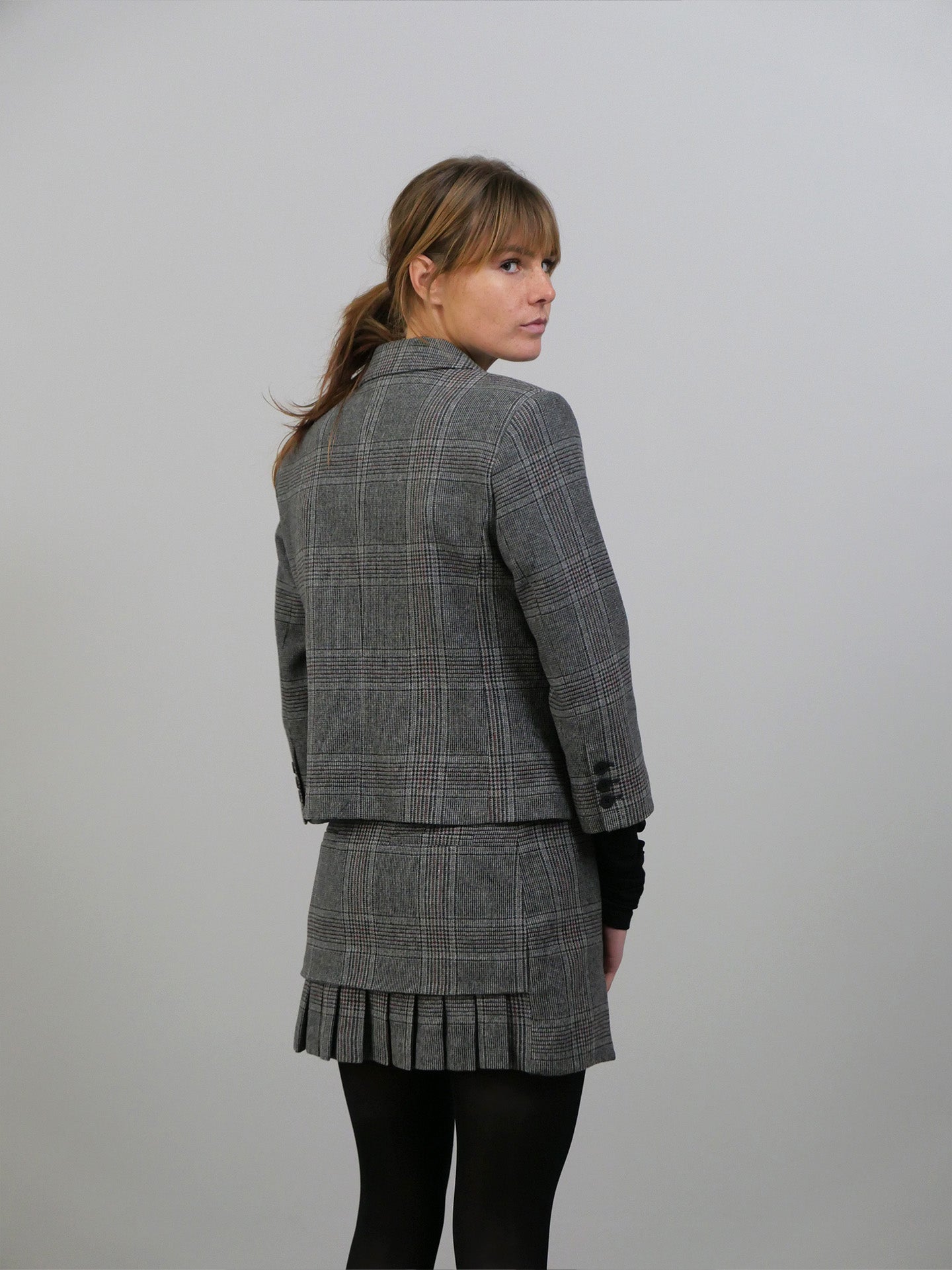 Taylor Fitted Jacket - Grey Check