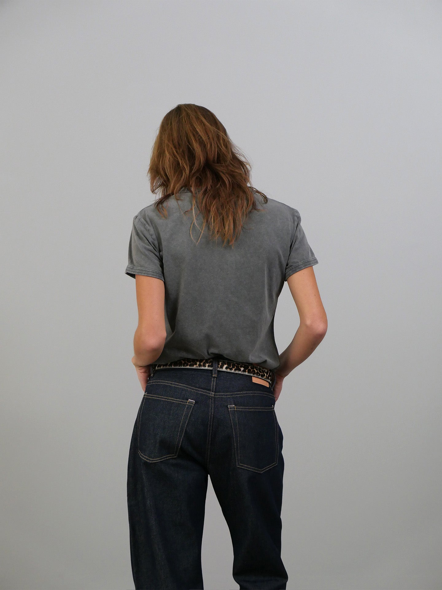 Blurred Logo T-shirt - Faded Grey