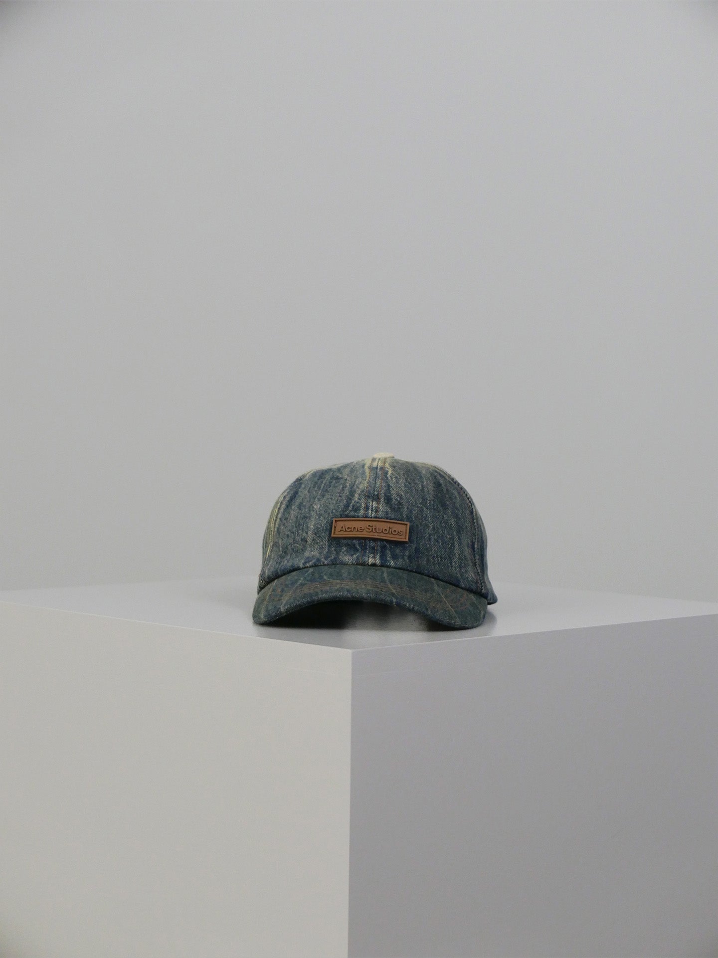 Appliqued Denim Baseball Cap