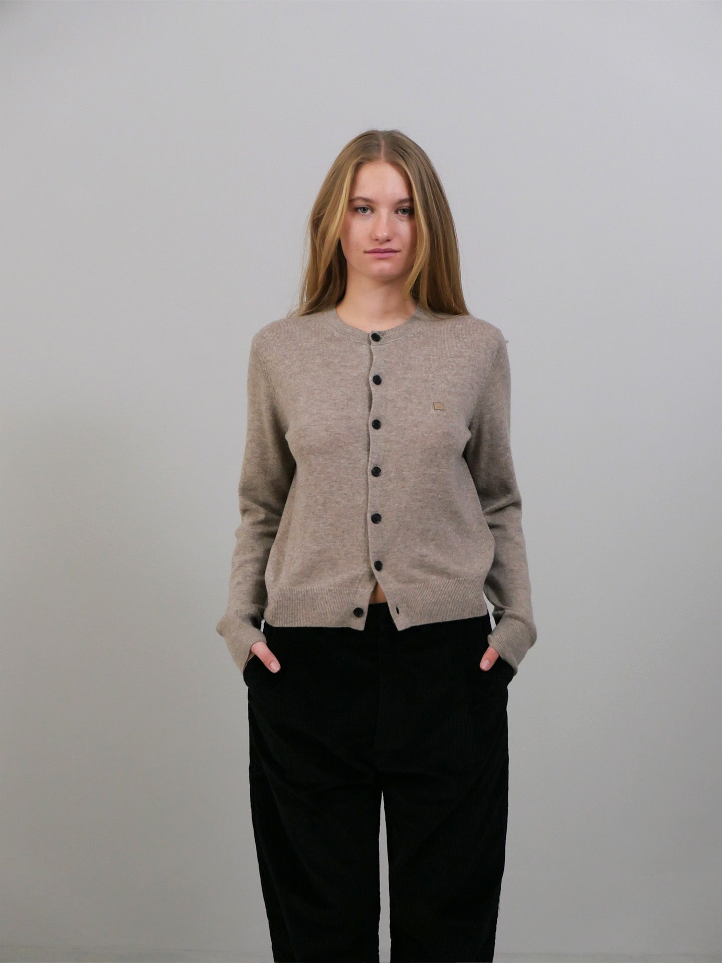 Cardigan Yak Wool - Sand