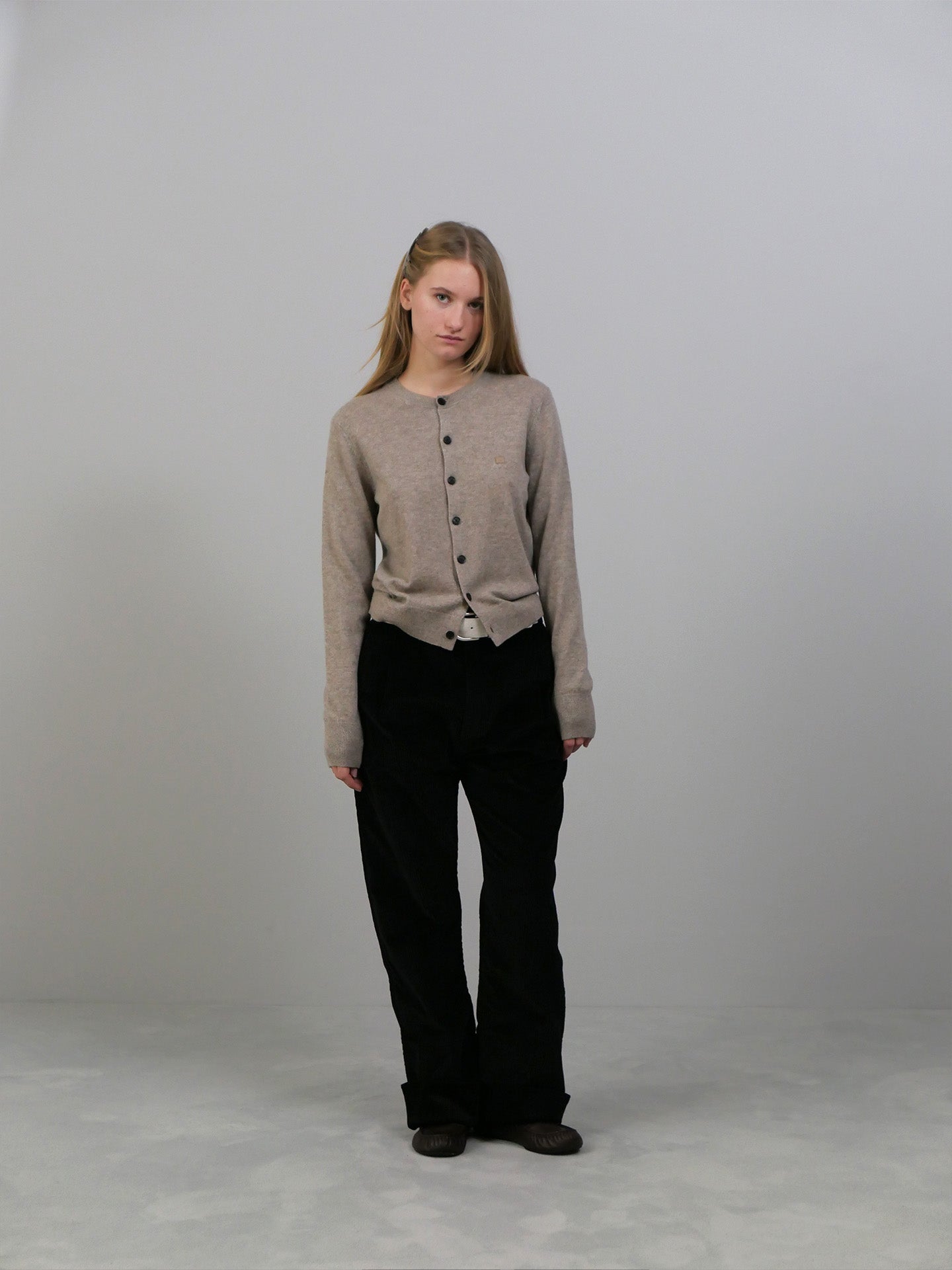 Cardigan Yak Wool - Sand