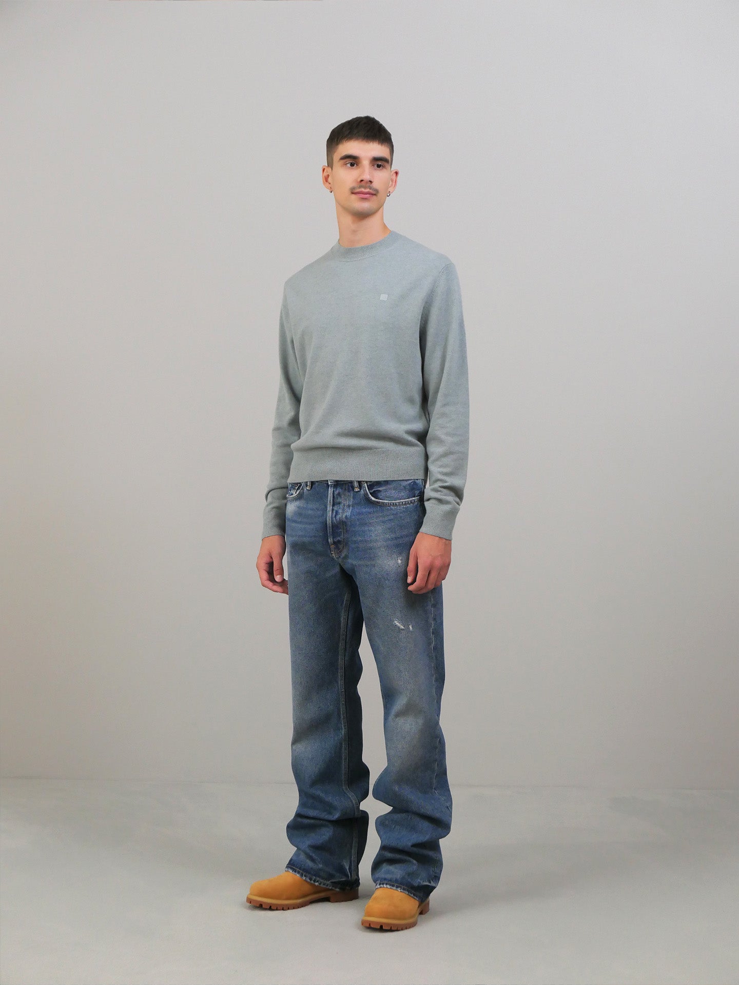 Crewneck Jumper - Dusty Blue