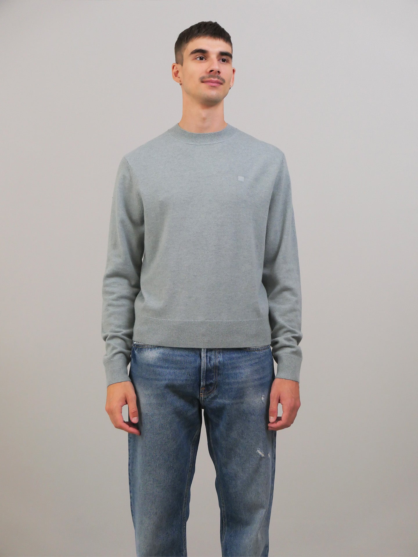 Crewneck Jumper - Dusty Blue