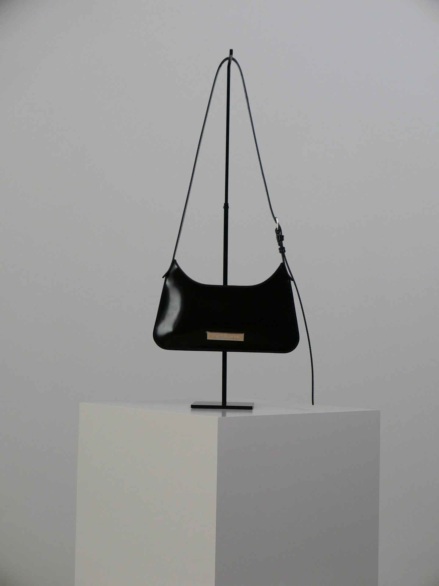 Platt Mini Shoulder Bag - Patent Black