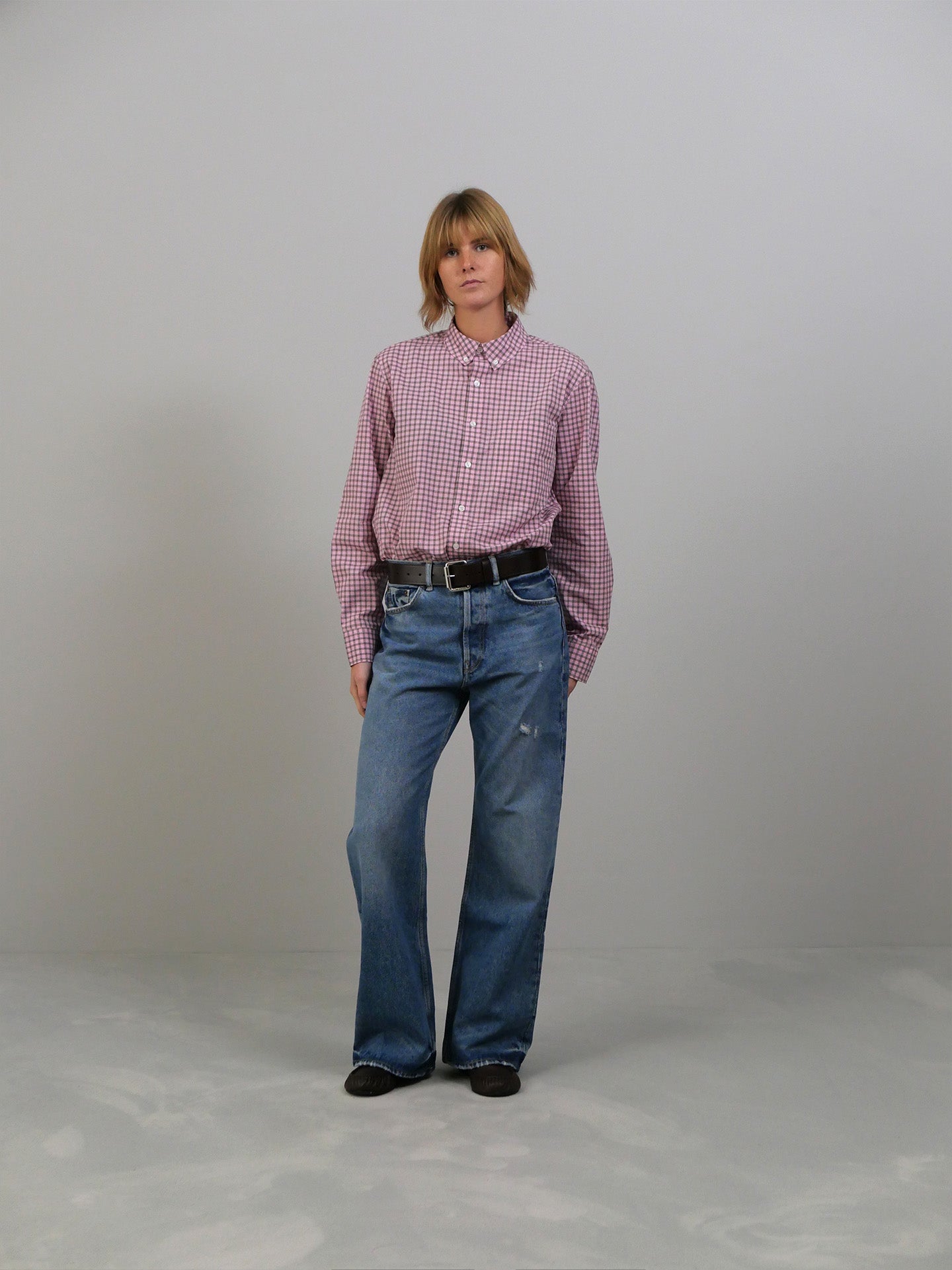 Regular Fit Vintage Jeans - Mid Blue