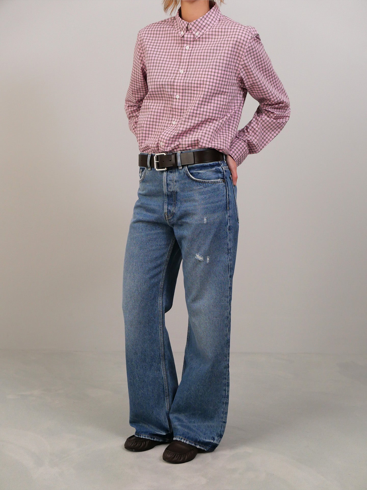 Regular Fit Vintage Jeans - Mid Blue