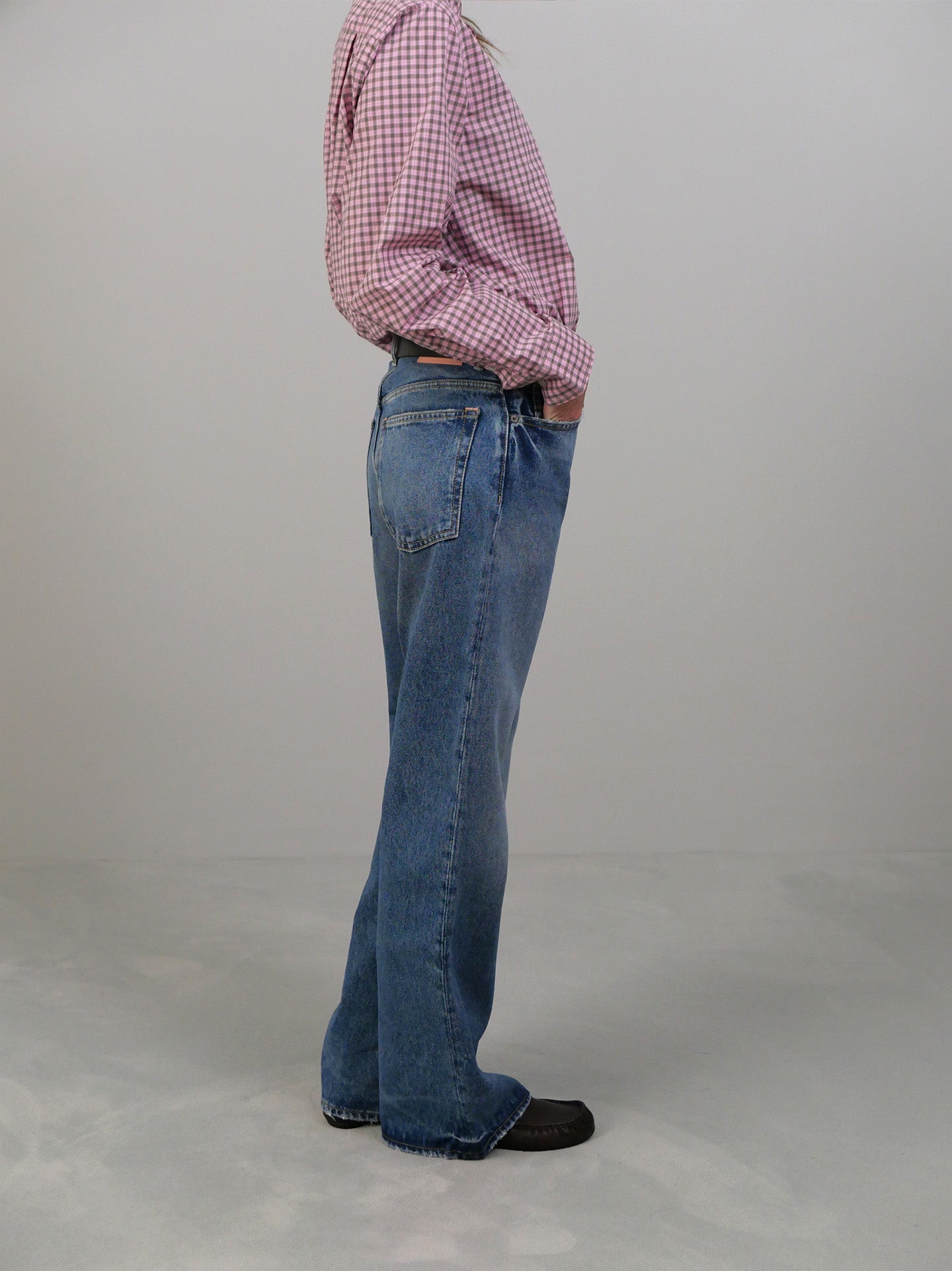 Regular Fit Vintage Jeans - Mid Blue