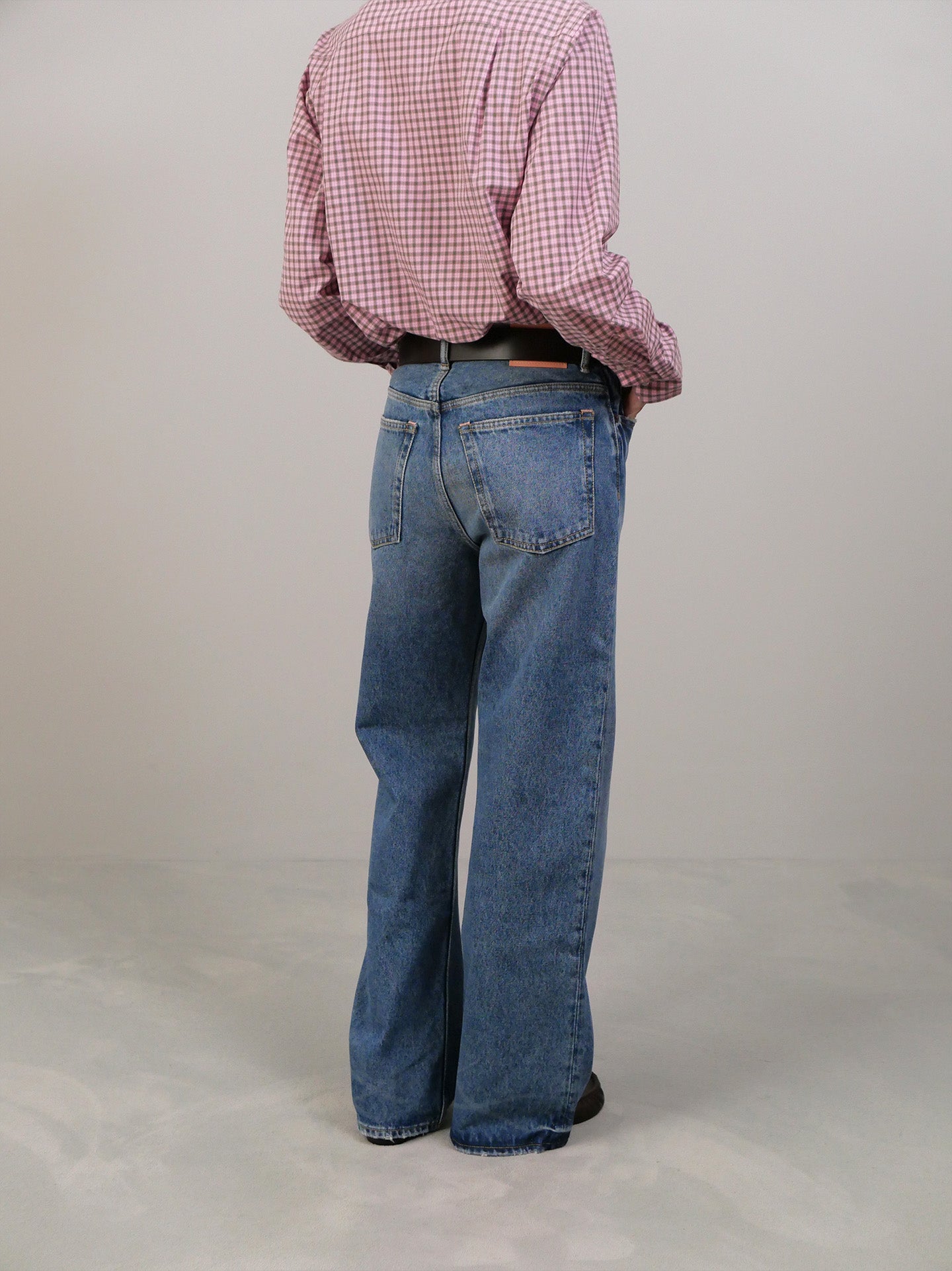 Regular Fit Vintage Jeans - Mid Blue