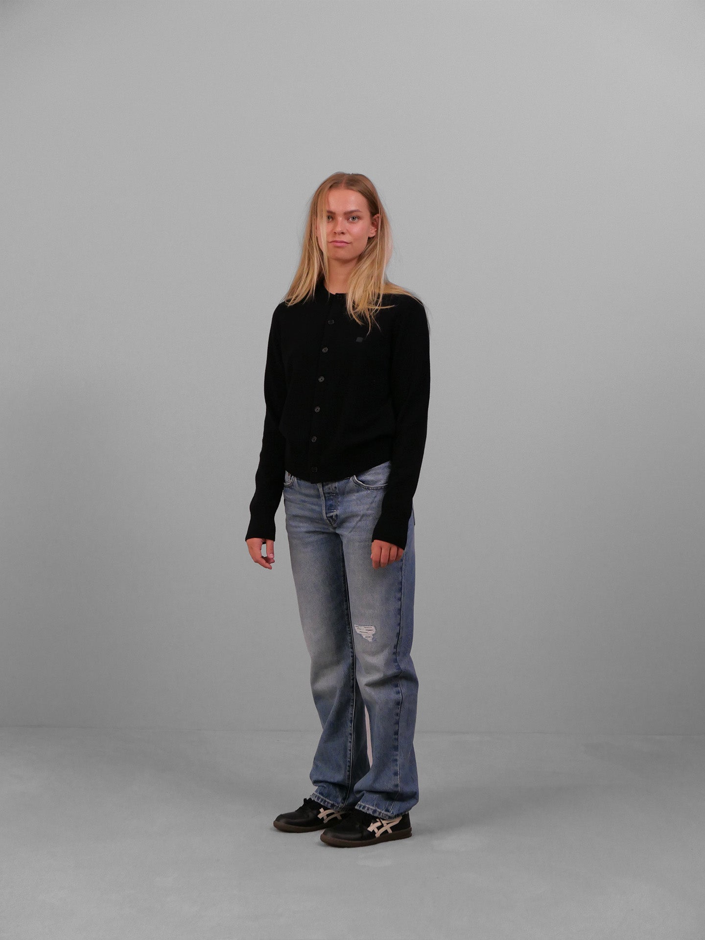 Cardigan Yak Wool - Black