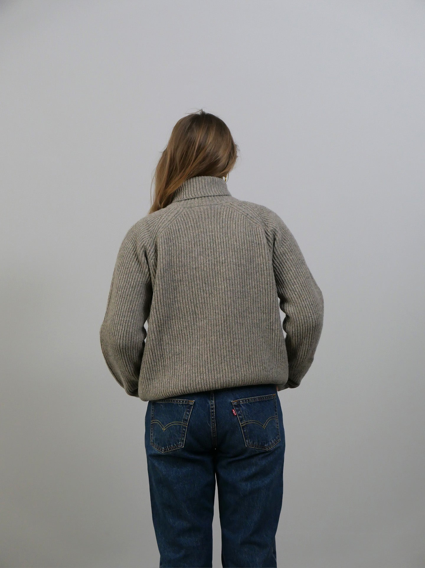 Shetland Wool Turtleneck - Nature