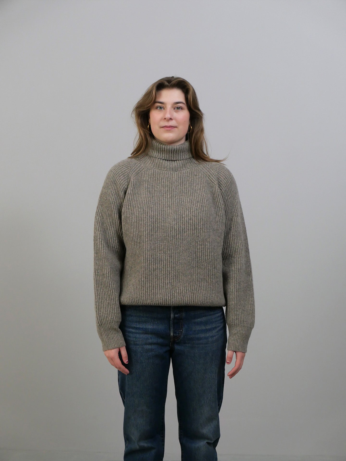 Shetland Wool Turtleneck - Nature