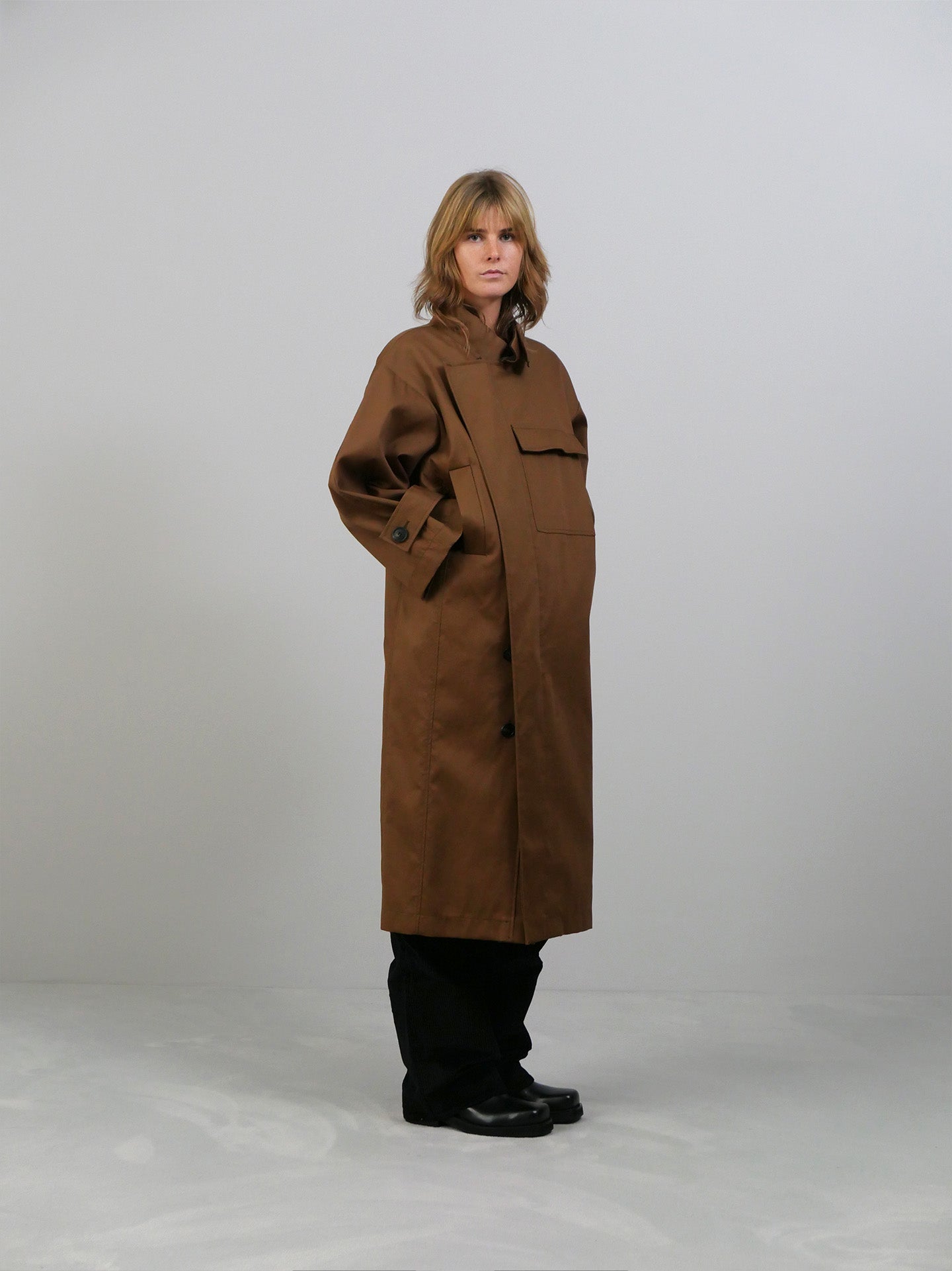 Water Resistant Coat - Brown