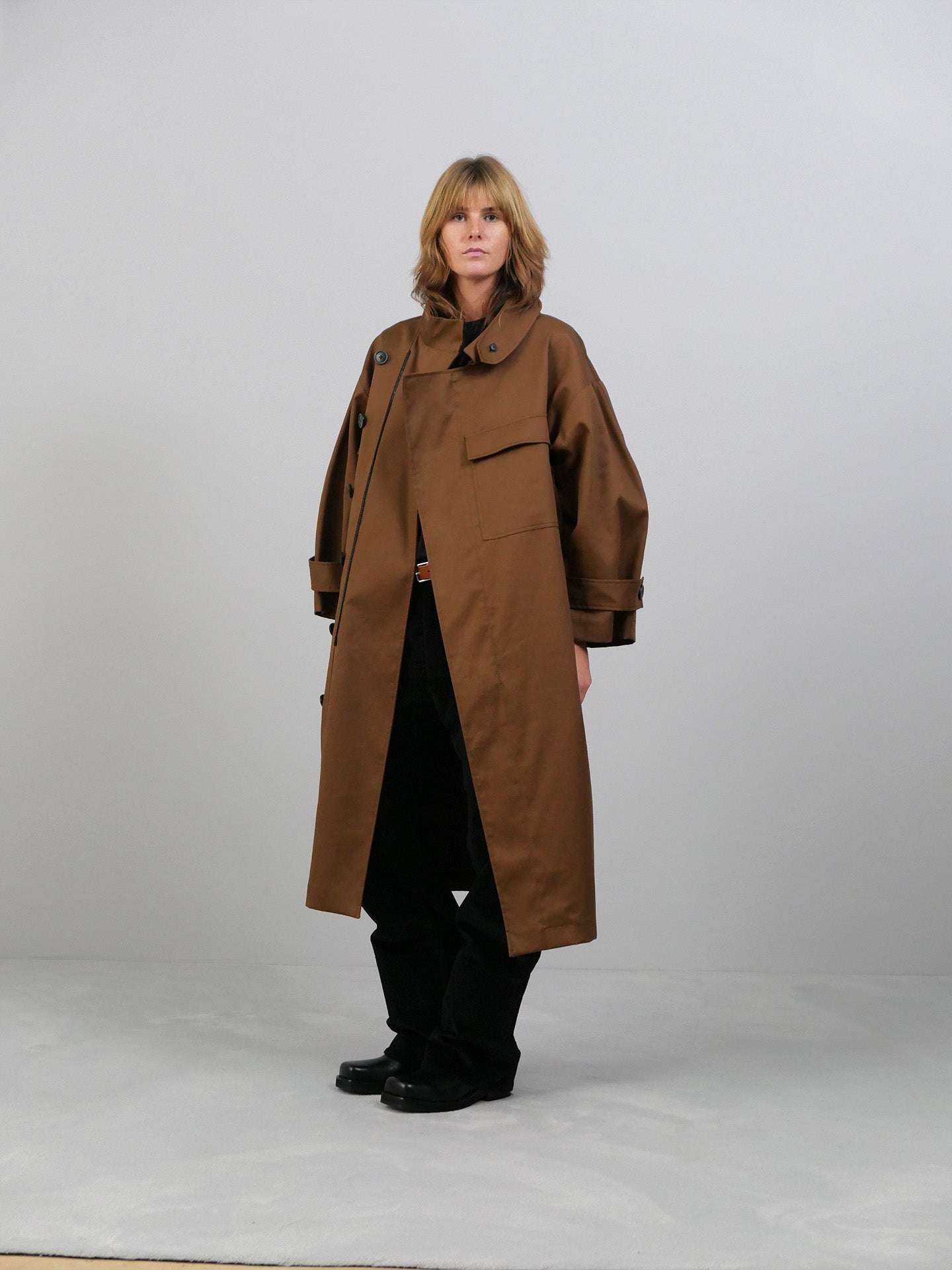 Water Resistant Coat - Brown
