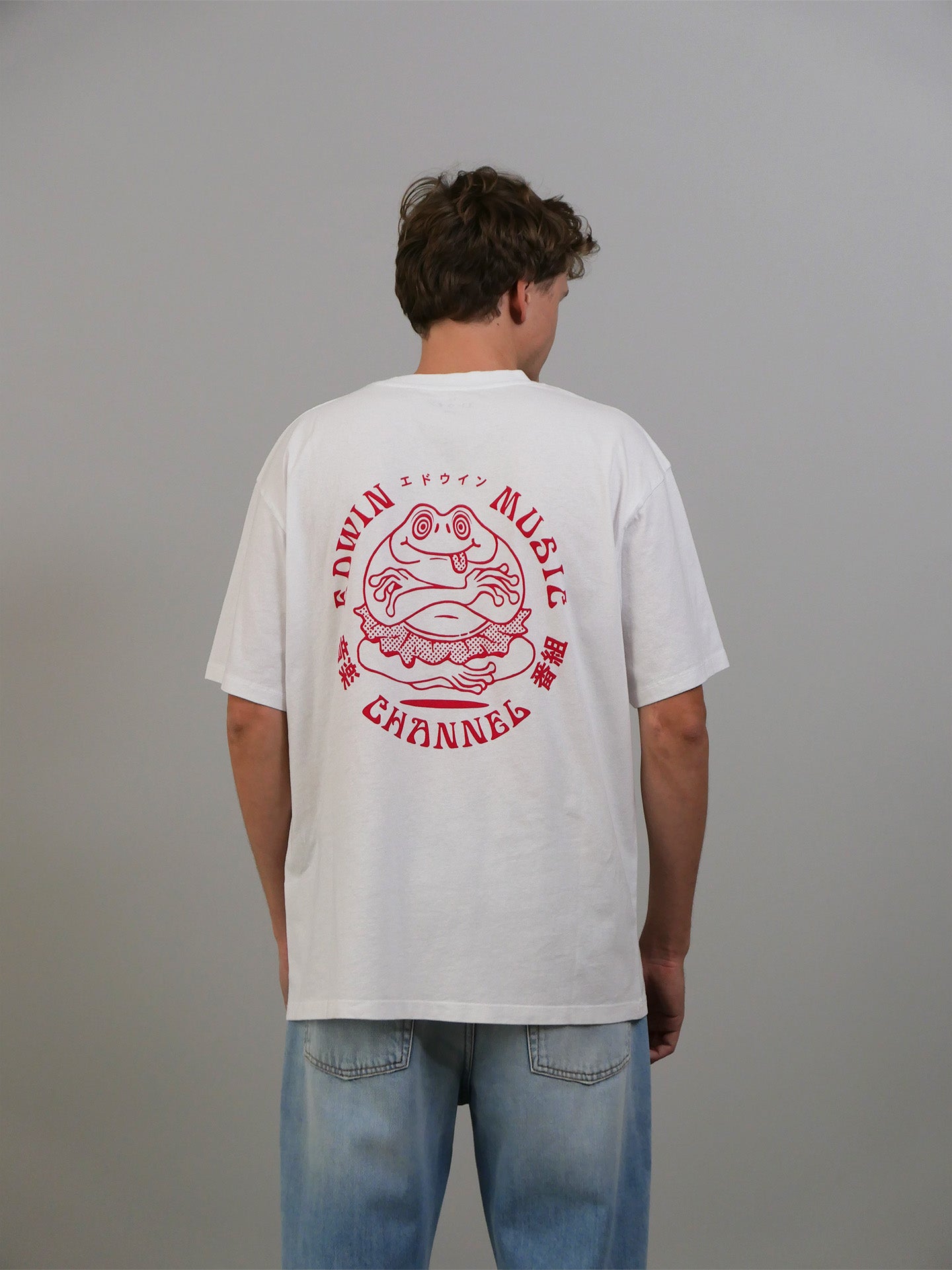 Music Channel T-shirt - White/Red