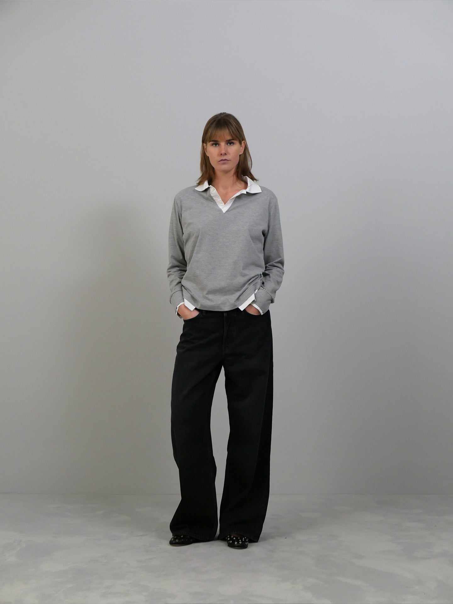 Luis LS Polo - Grey/White