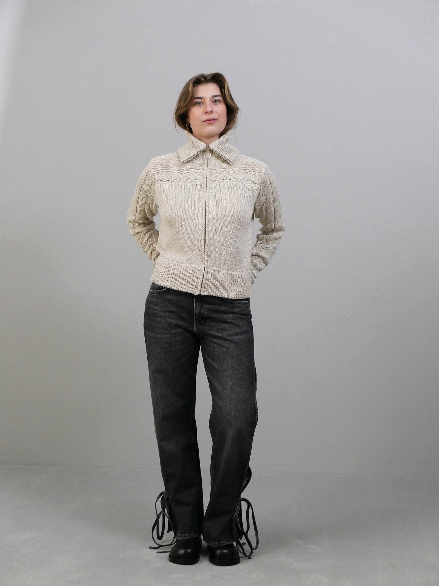 Sui Cardigan - Beige Melange