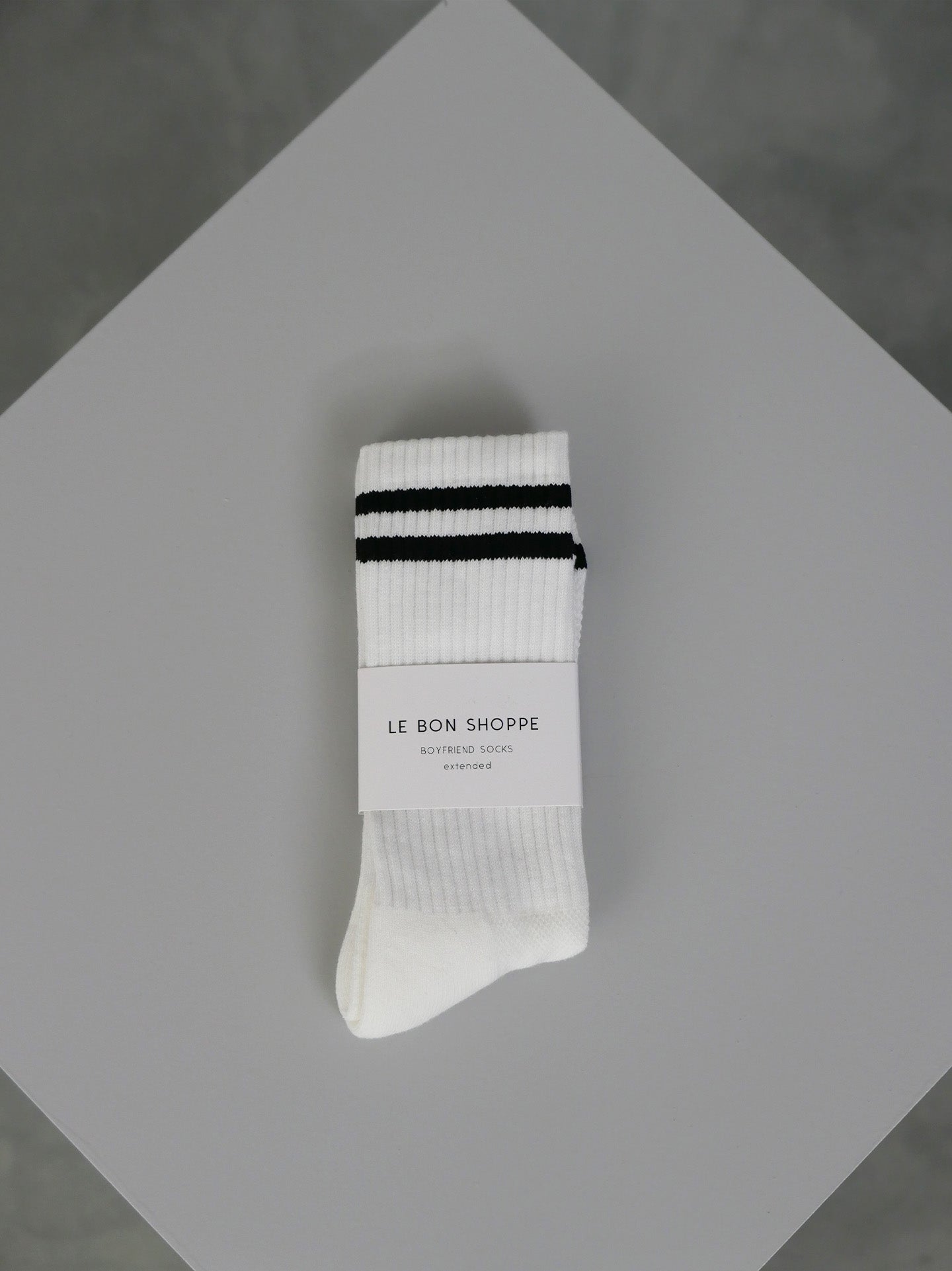 Boyfriend Socks - Classic White