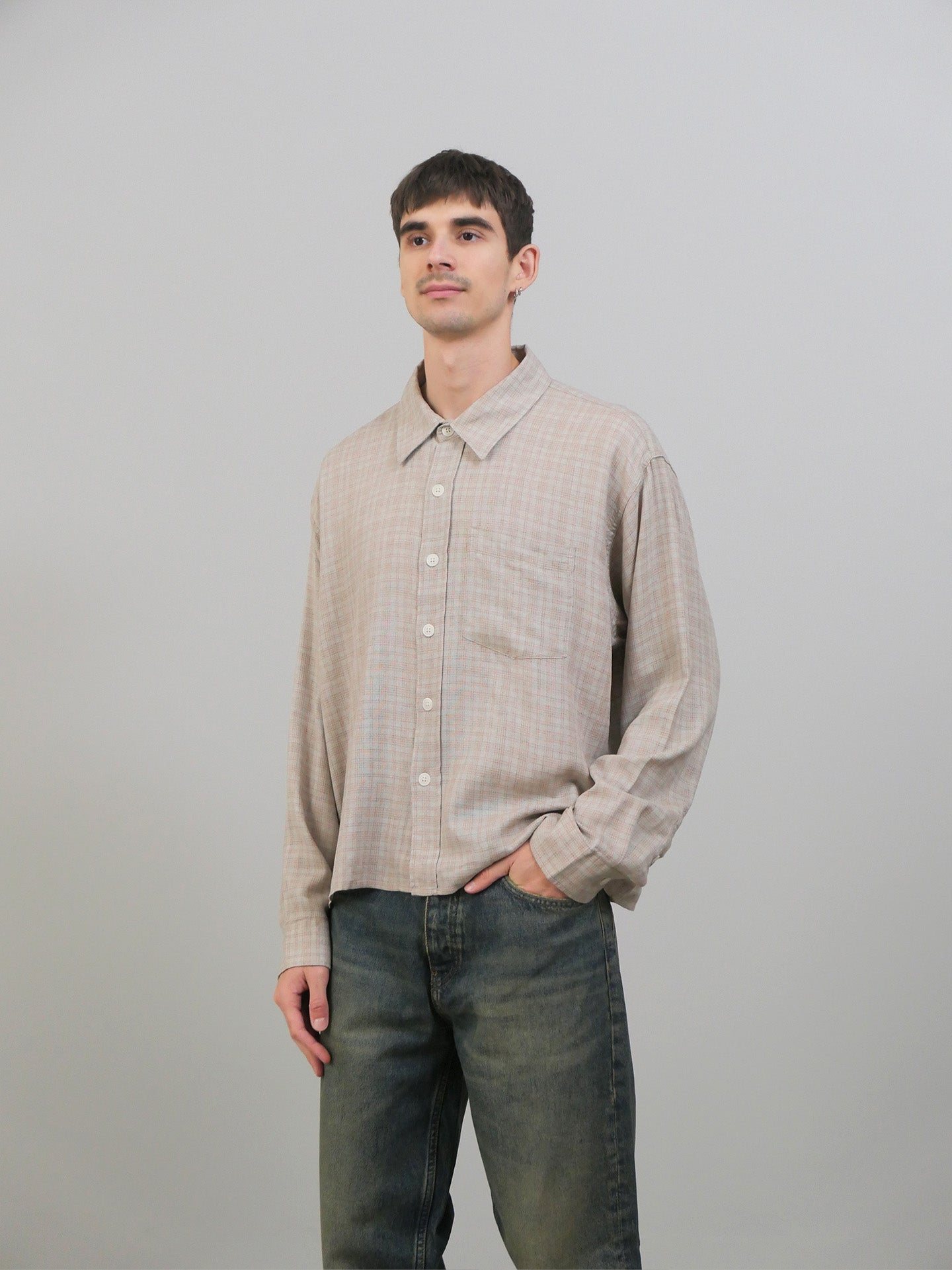 Priority Shirt - Sepia Check