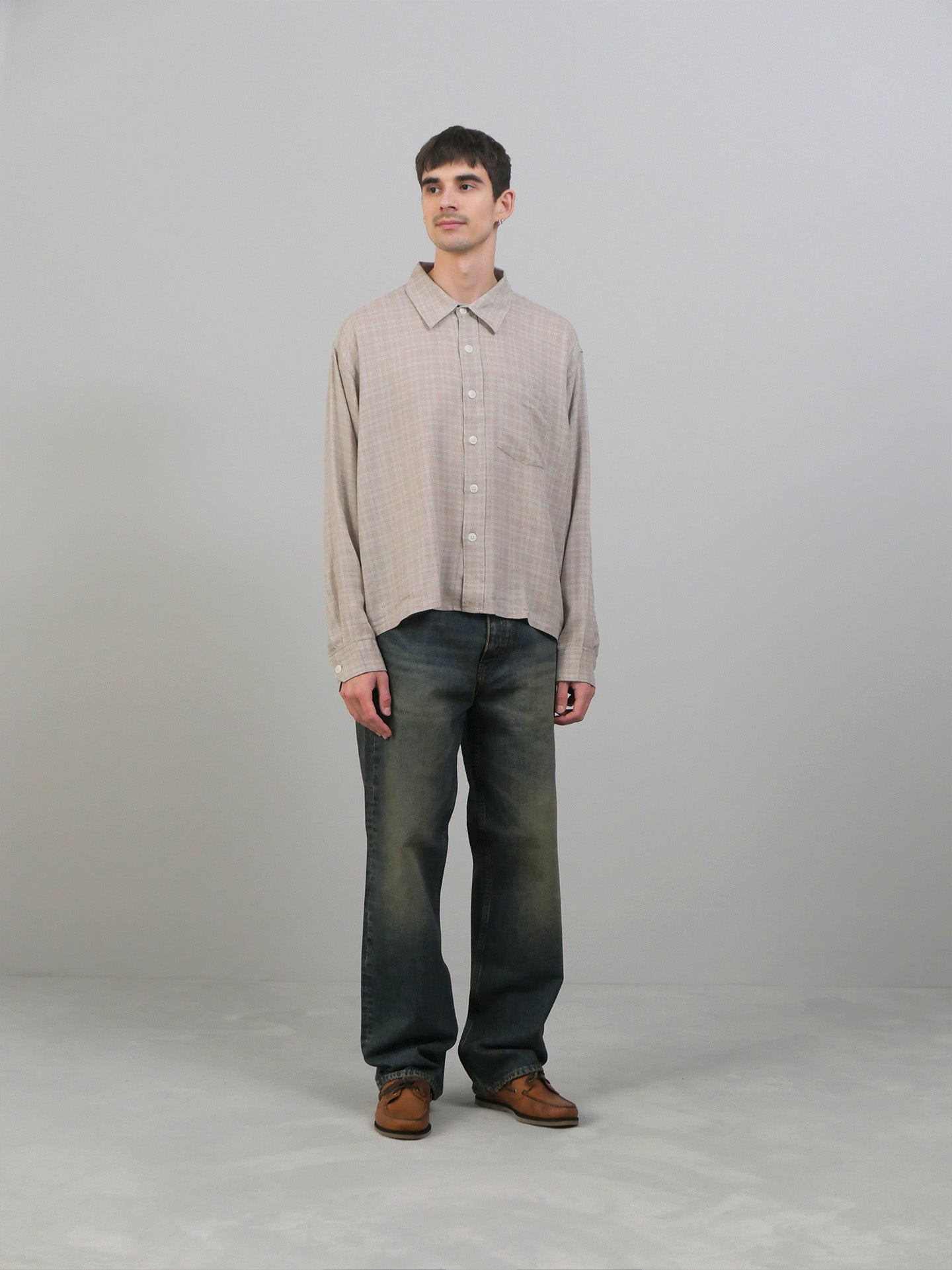 Priority Shirt - Sepia Check