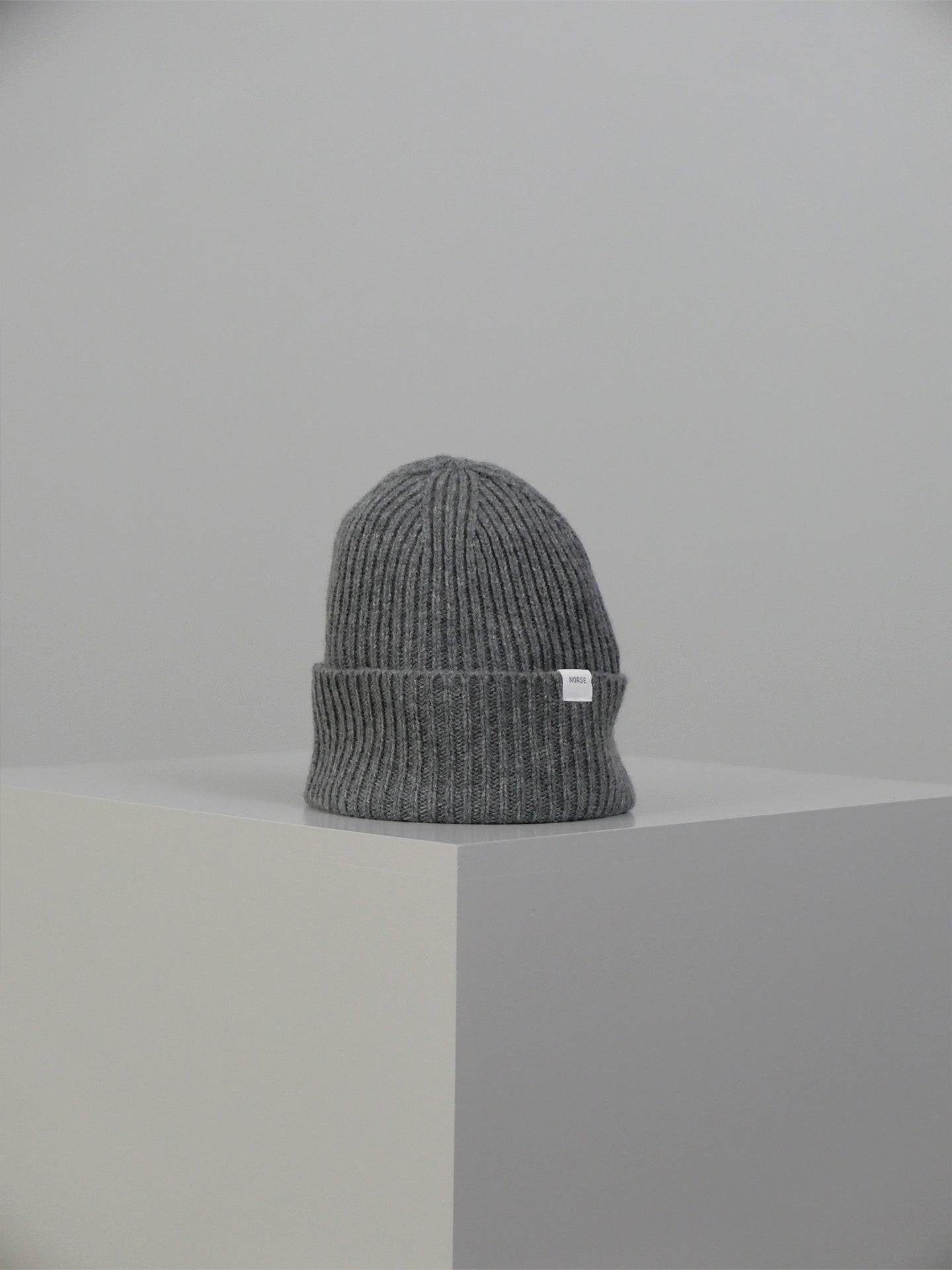 Standard Merino Lambswool Beanie - Grey Melange