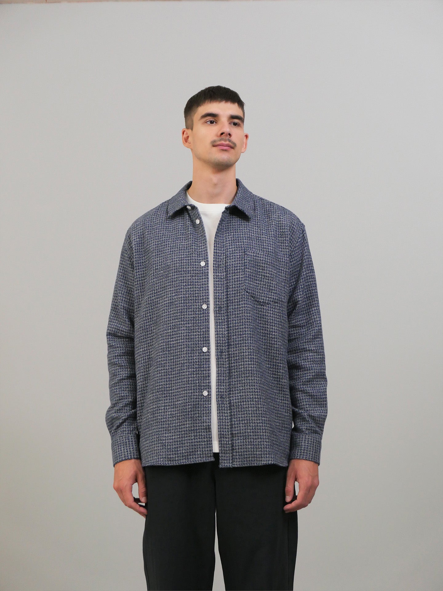 Cotton Mouline Shirt - Blue