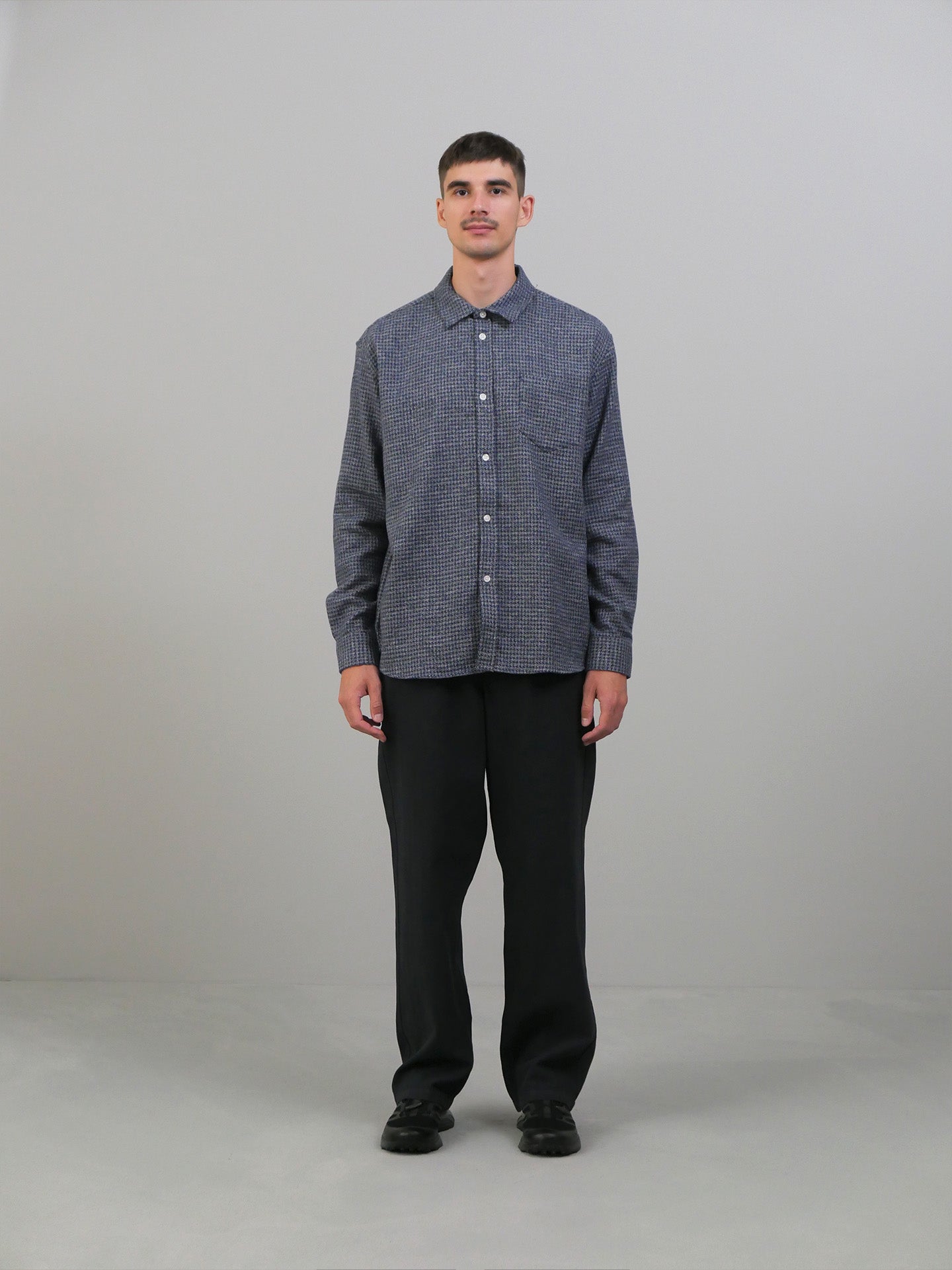 Cotton Mouline Shirt - Blue