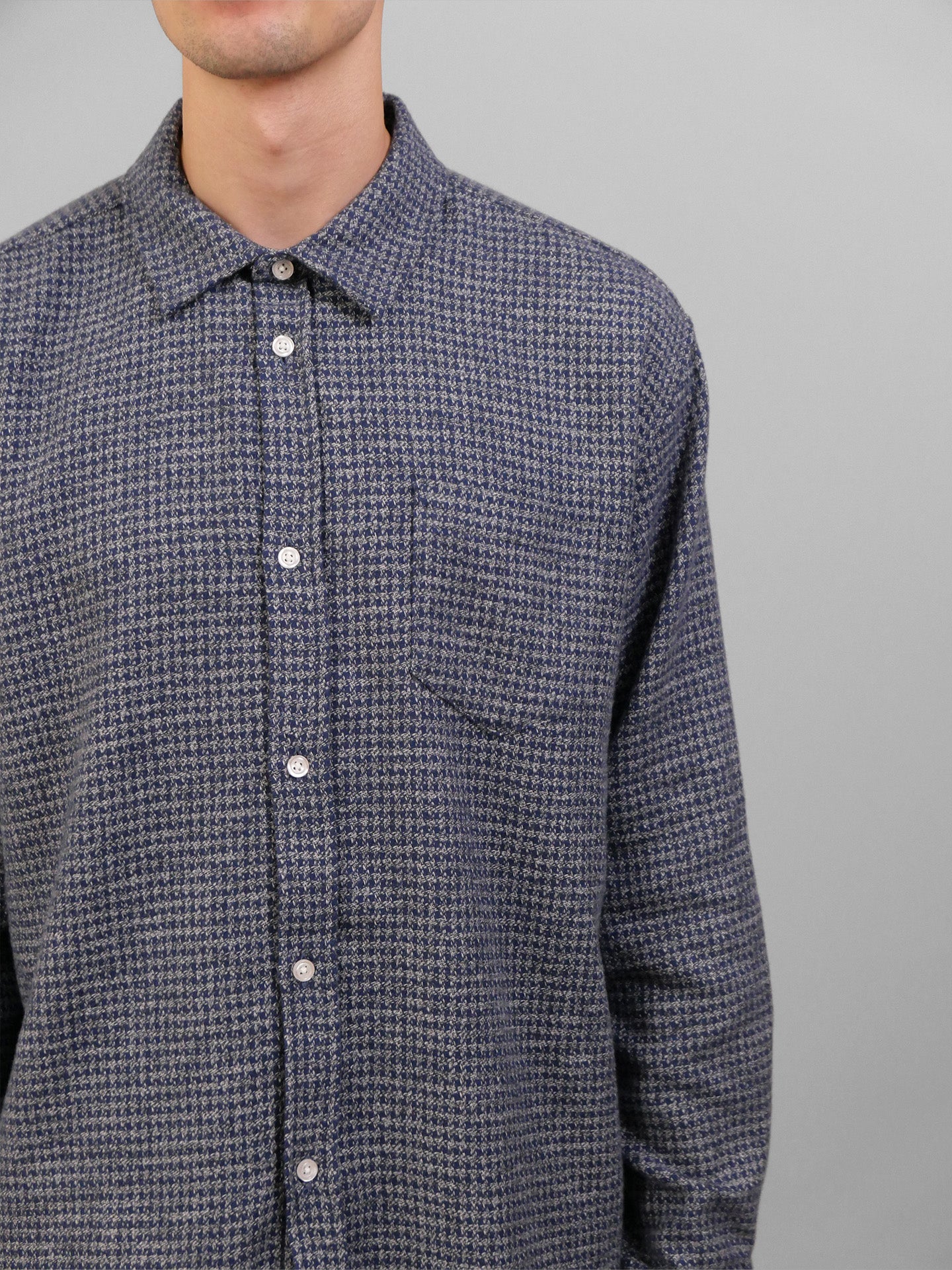 Cotton Mouline Shirt - Blue