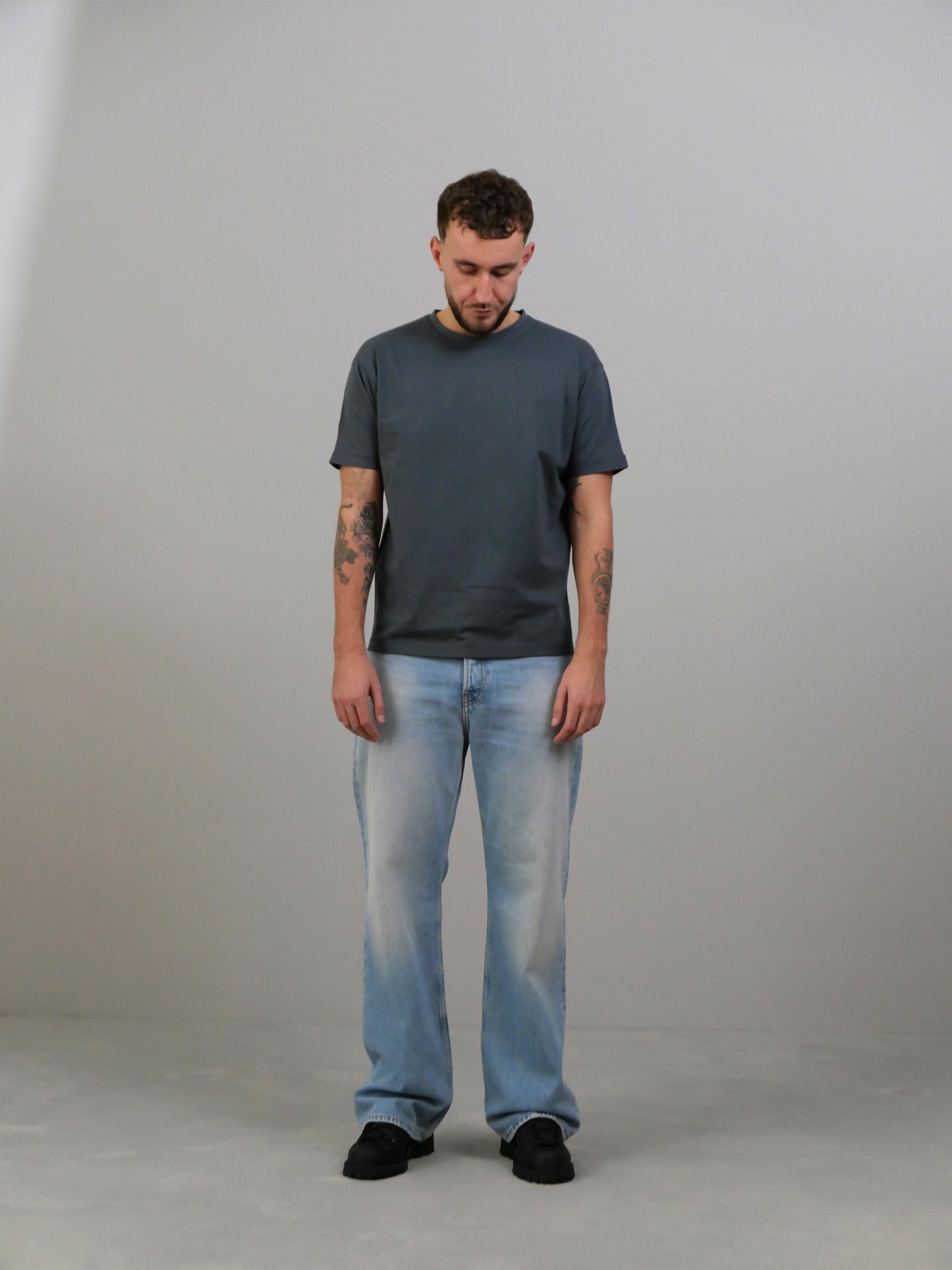 Pass T-shirt - Steel Blue/Grey