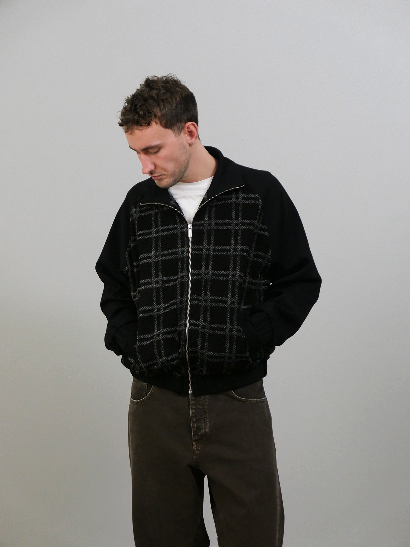 Rag Zip - Black/Brown/Grey Check