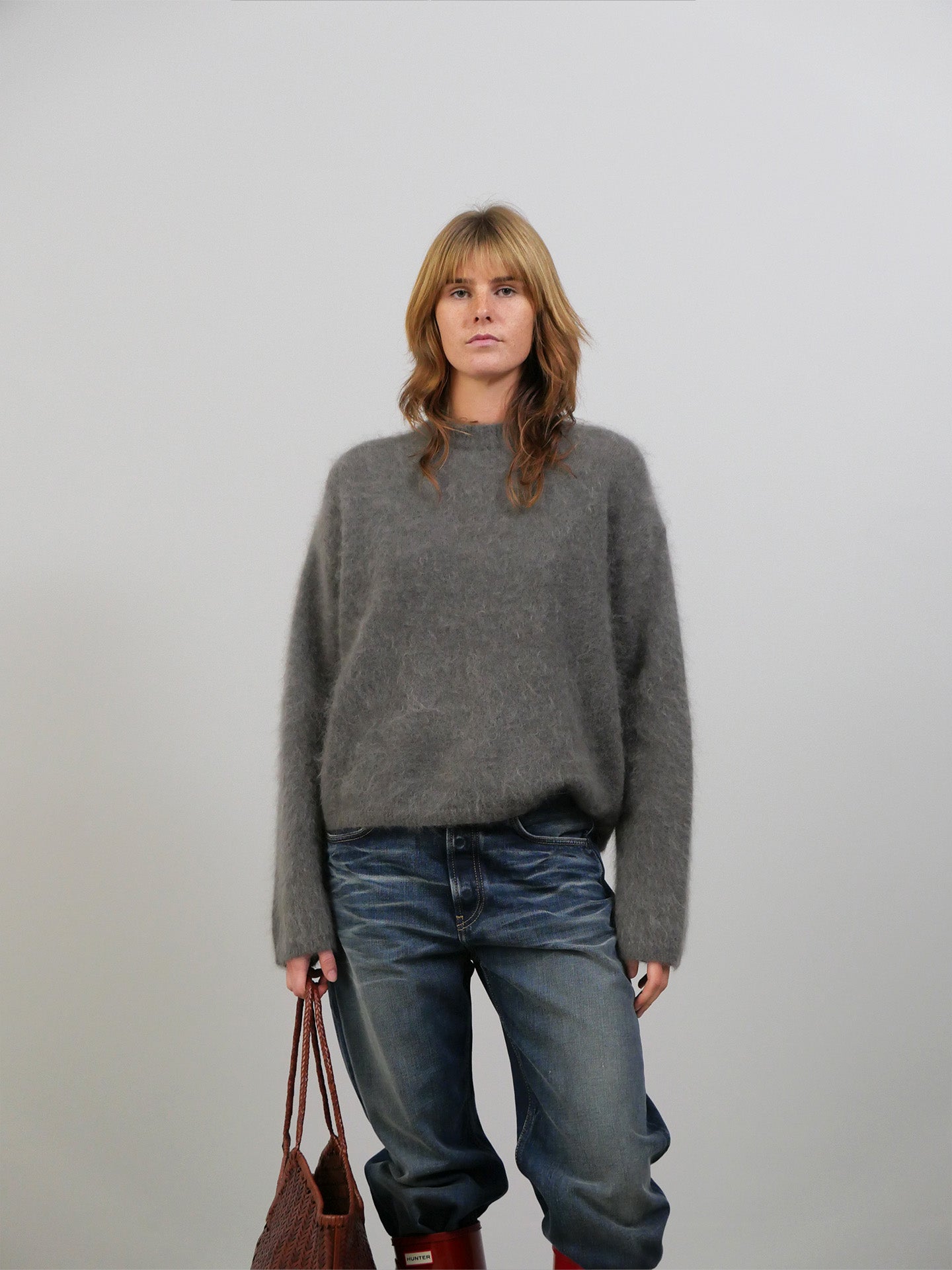 Roma Boyfriend Sweater - Grey