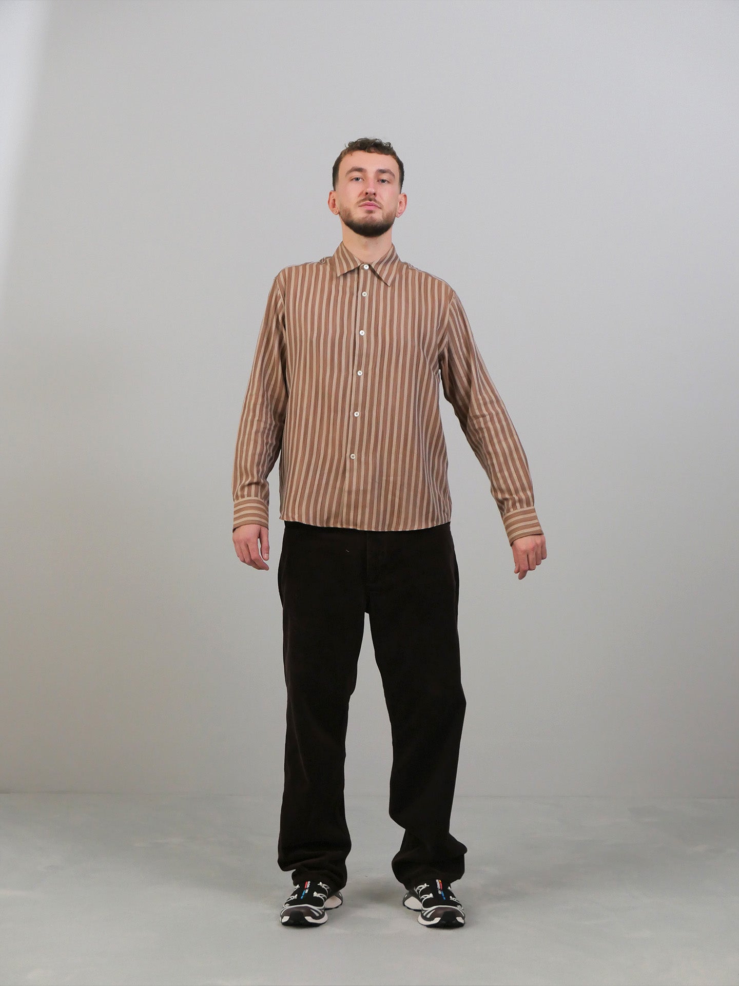 Find Shirt - Brown Retro Stripe