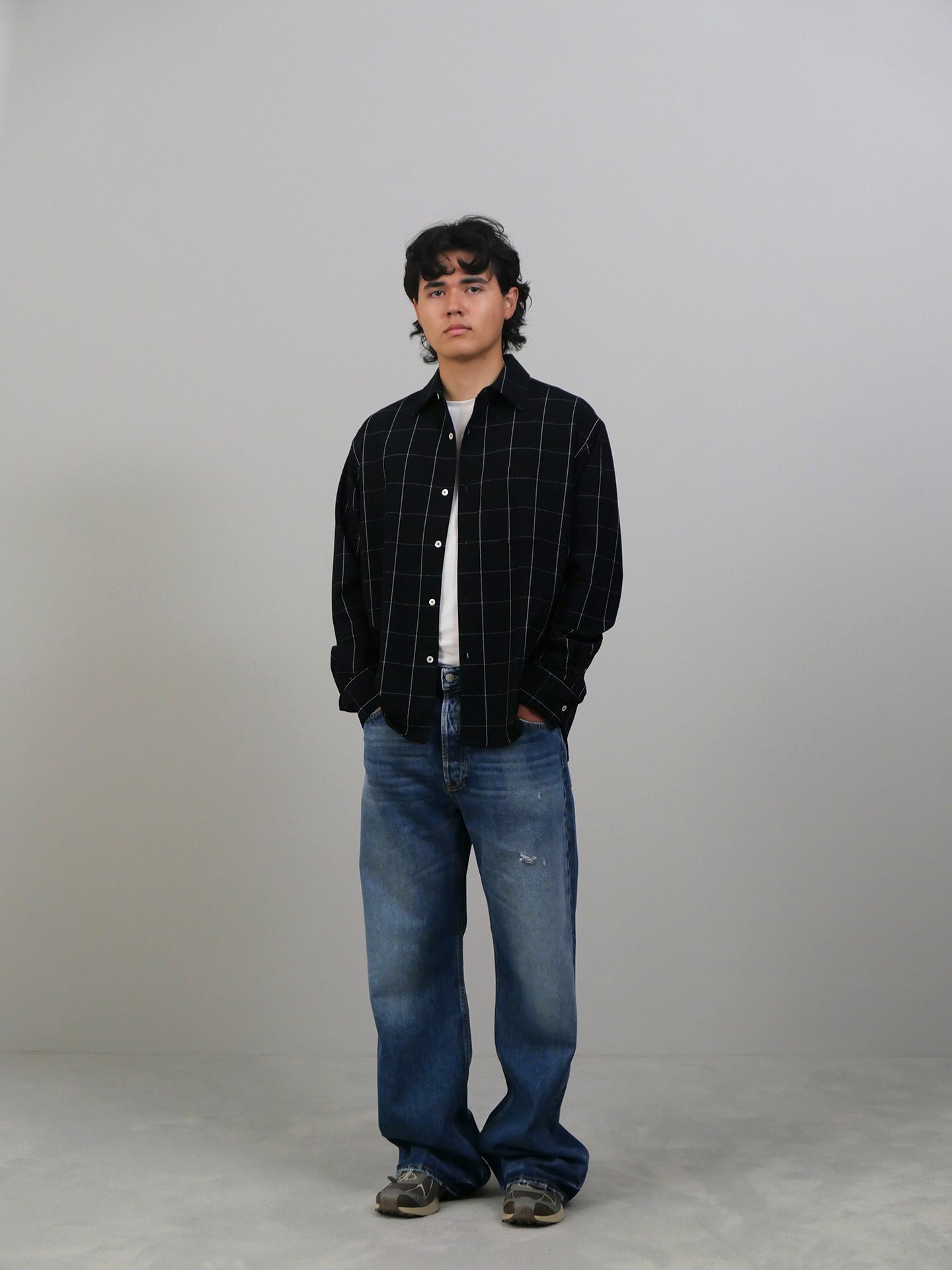 Made Shirt - Navy/White Wide