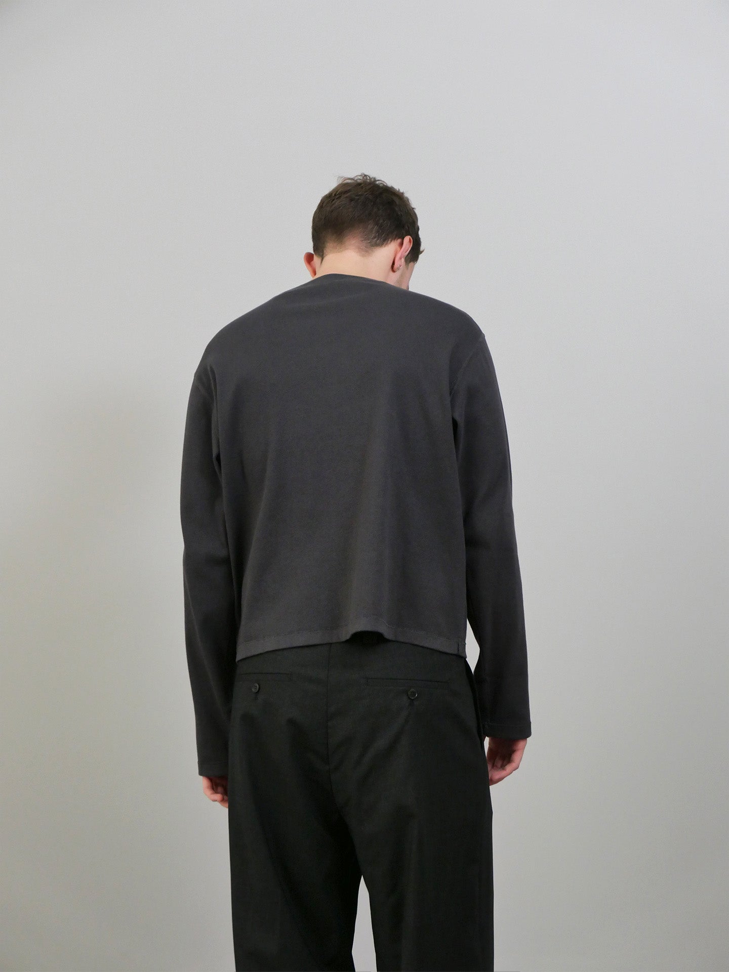 Pass Longsleeve - Dark Grey Rib