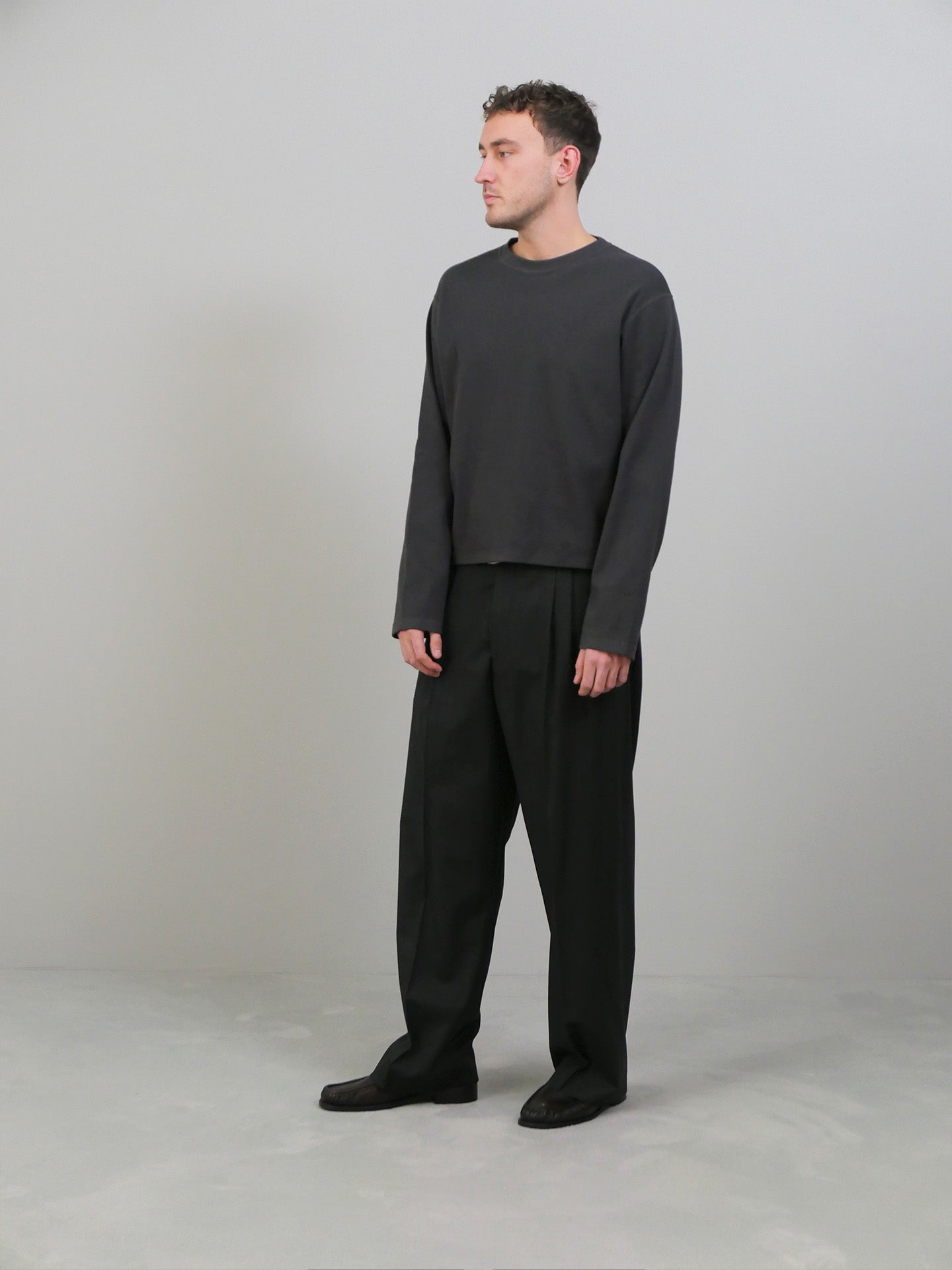 Pass Longsleeve - Dark Grey Rib