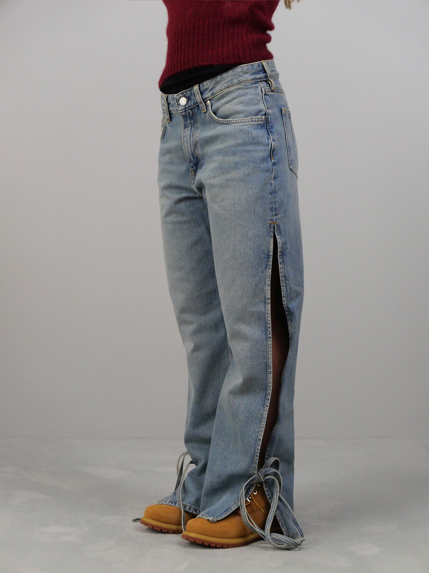 Baggy String Jeans - Wash